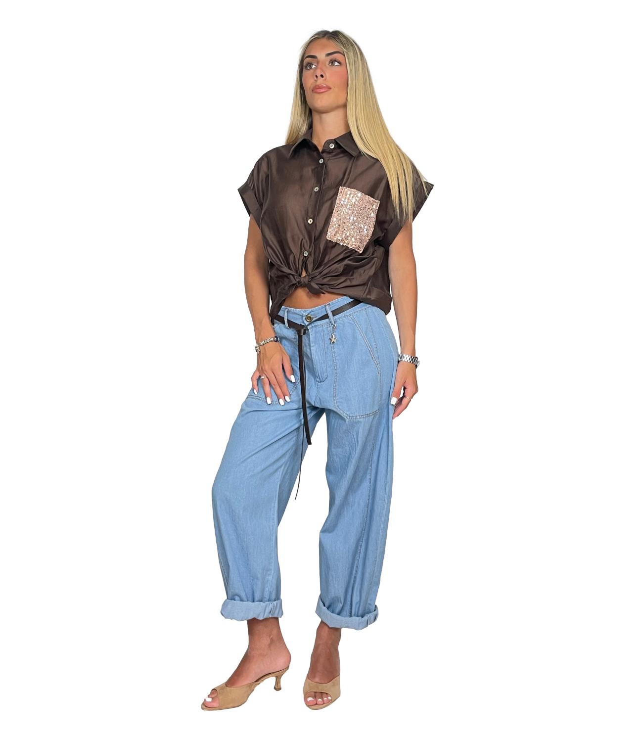 Camicia Susy Mix 26321 Donna - Moro