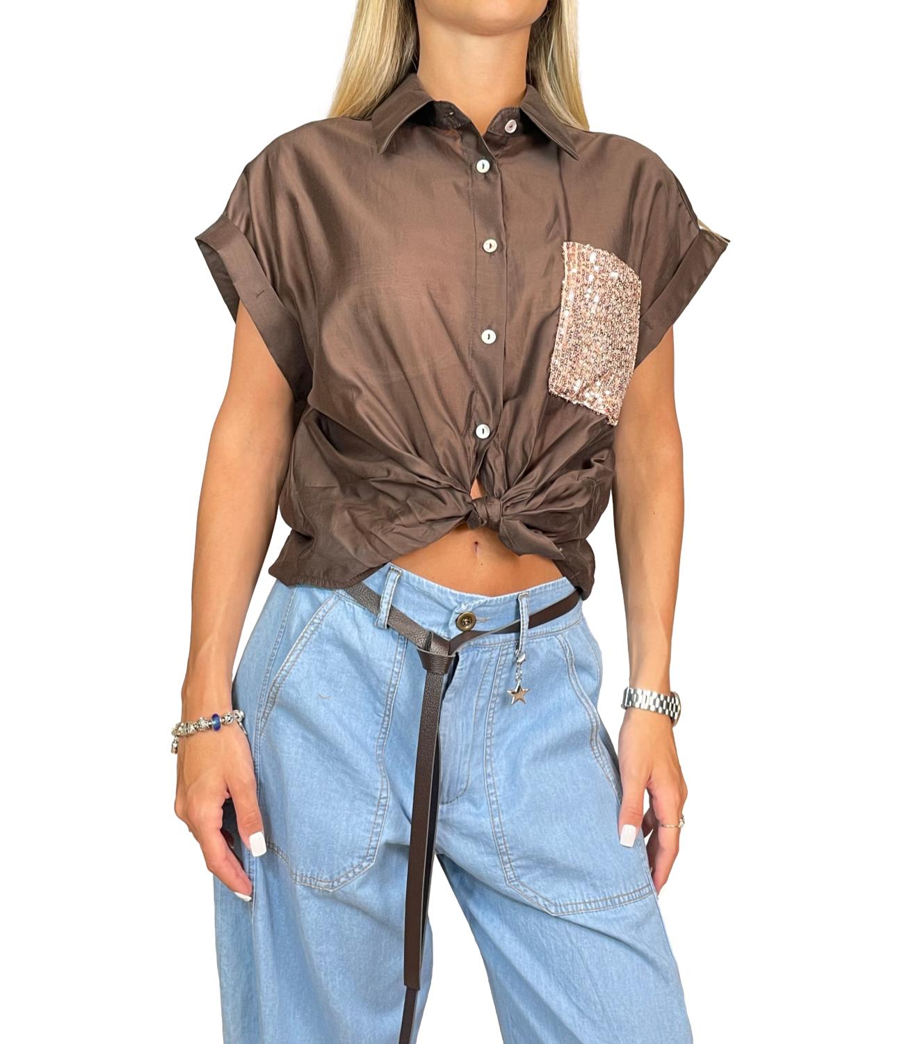 Camicia Susy Mix 26321 Donna - Moro