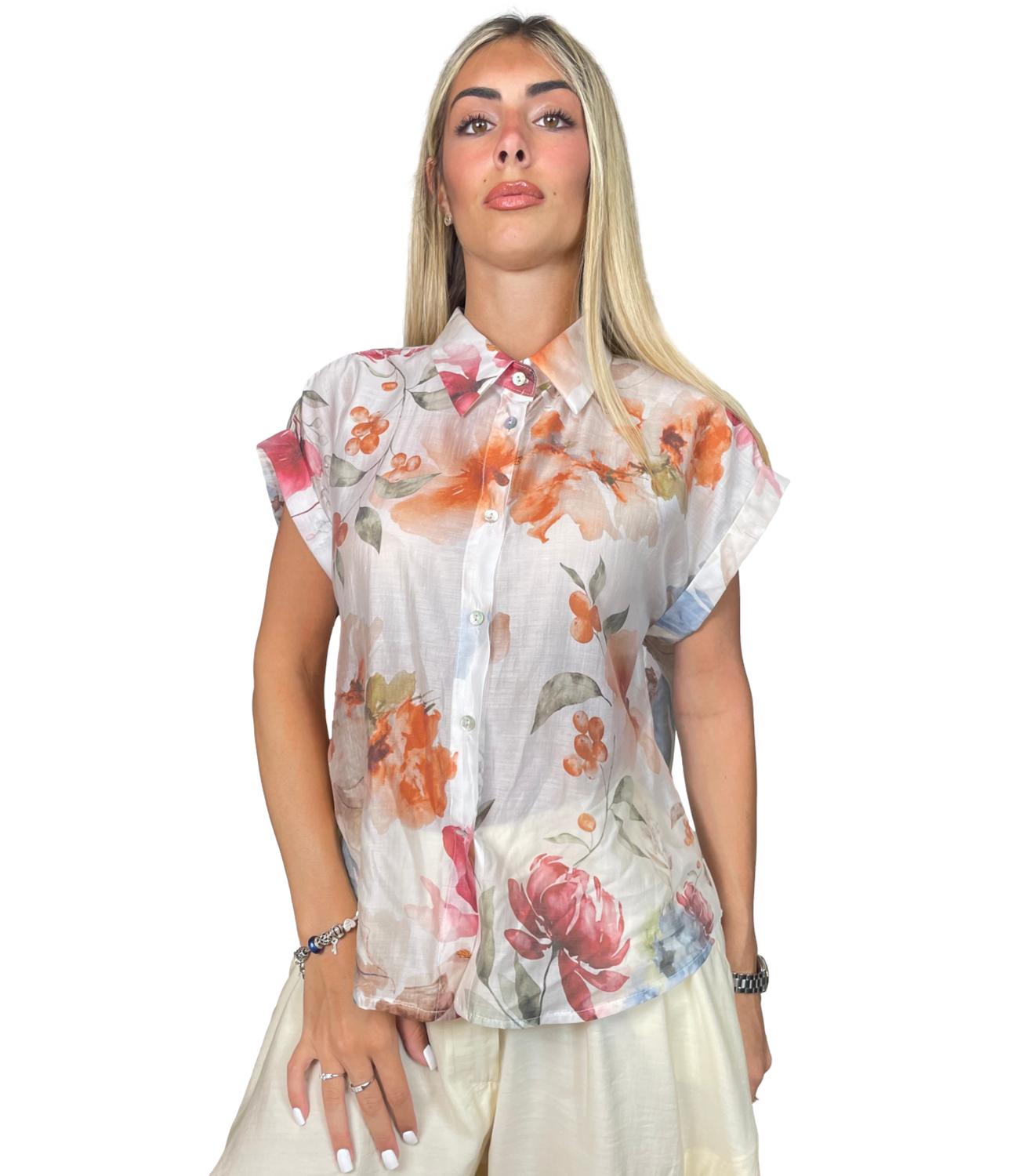 Camicia Susy Mix 263276N Donna - Latte