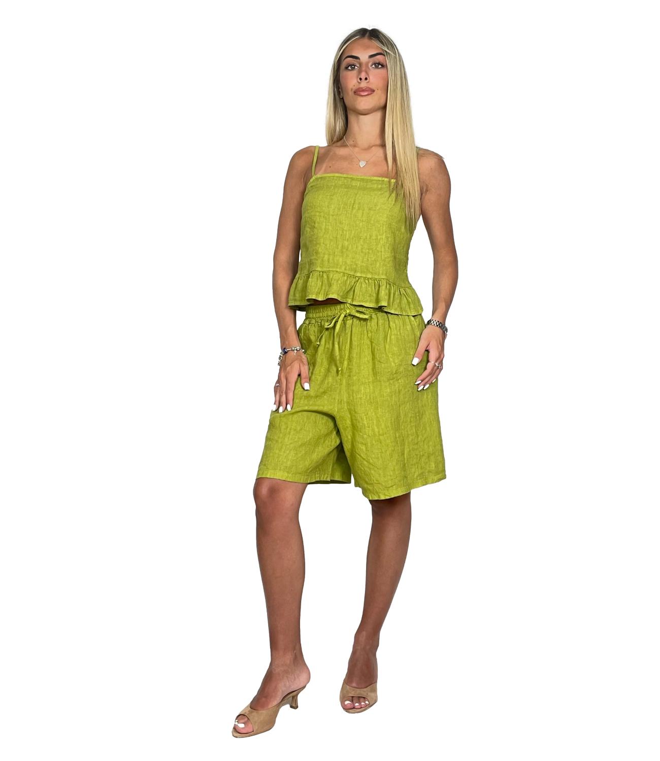 Top Susy Mix 34141 Donna - Verde Oliva