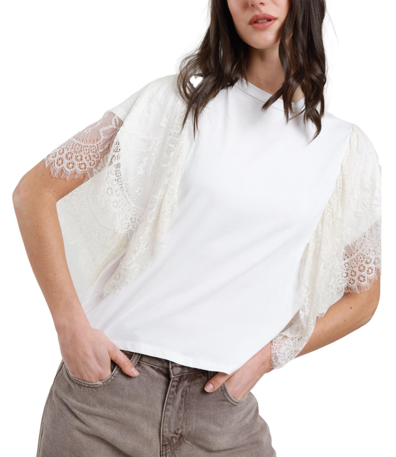 T-Shirt Susy Mix 561071 Donna - Panna