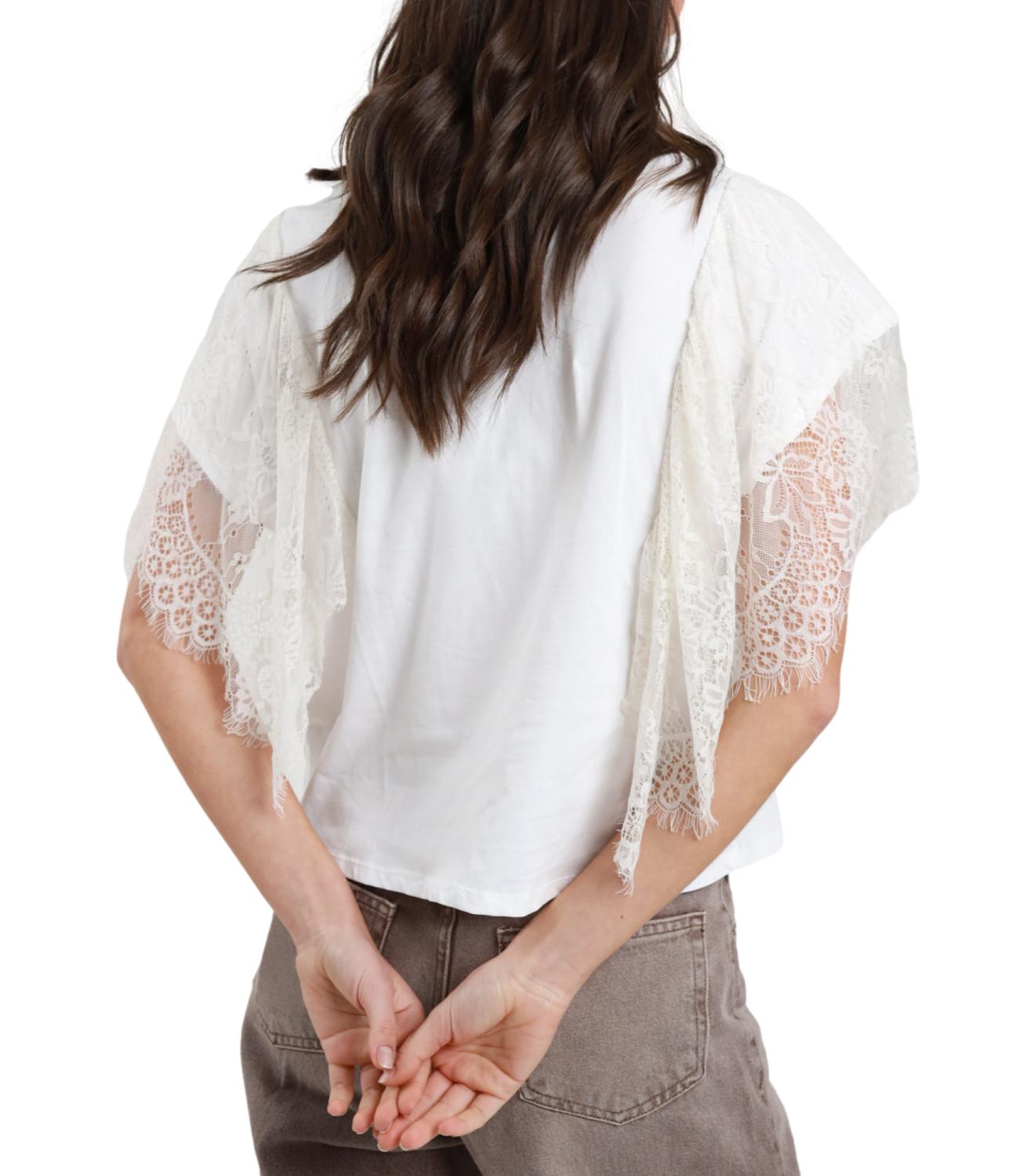 T-Shirt Susy Mix 561071 Donna - Panna