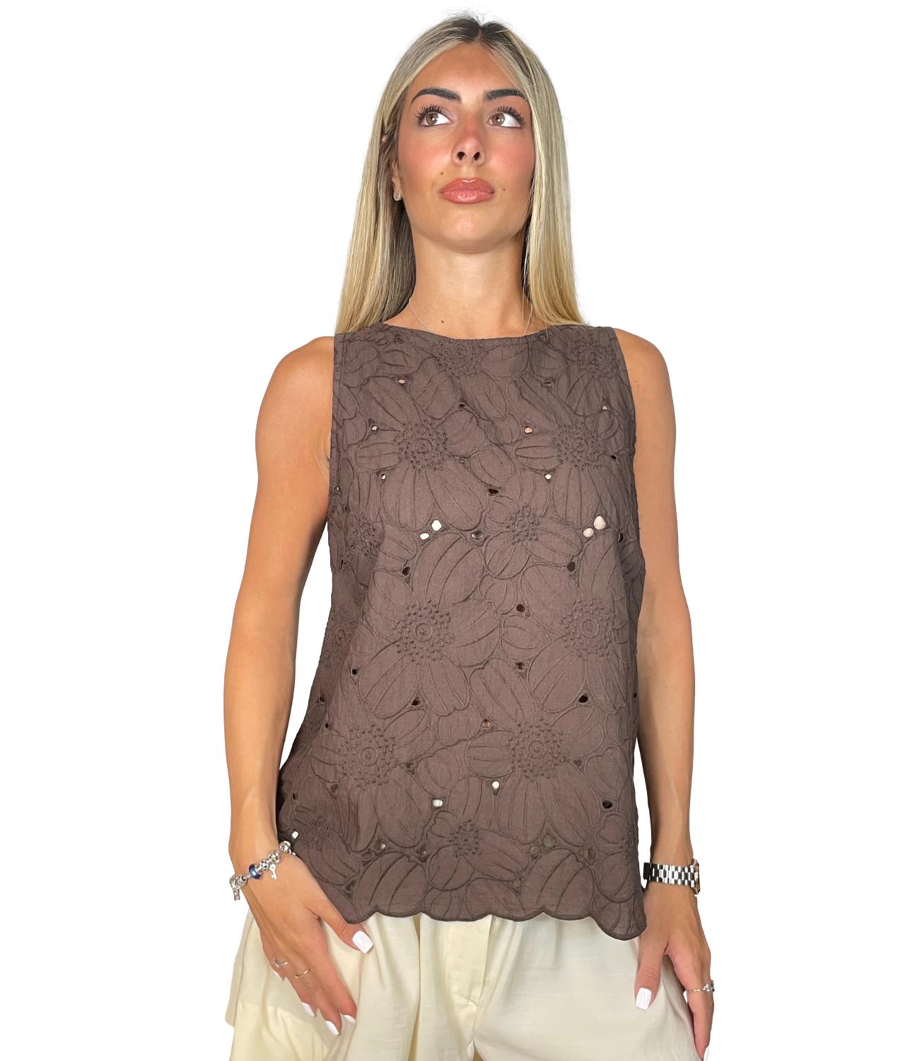 Canotta Susy Mix 56464 Donna - Moro