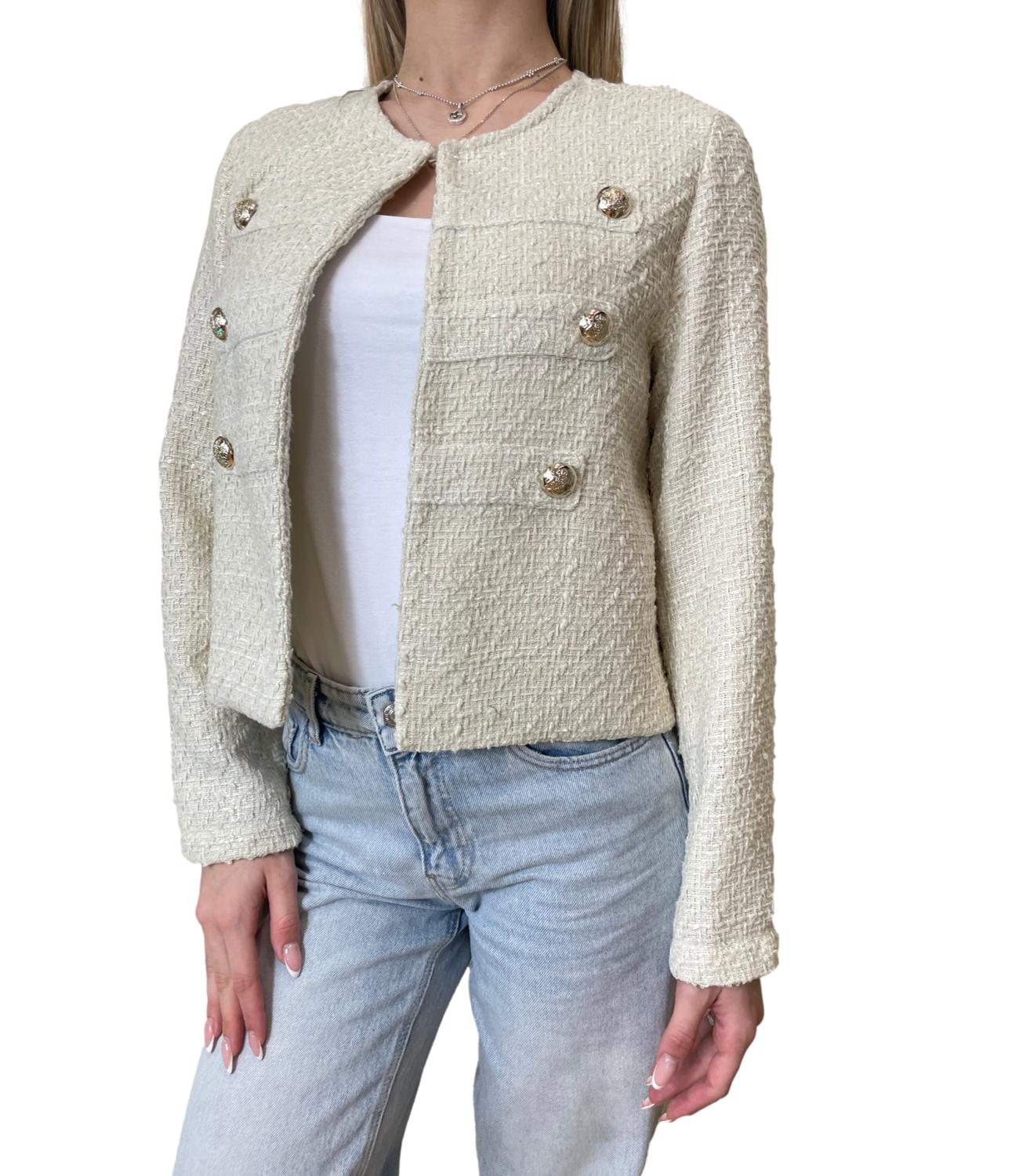 Susy Mix Giacca Panna Donna