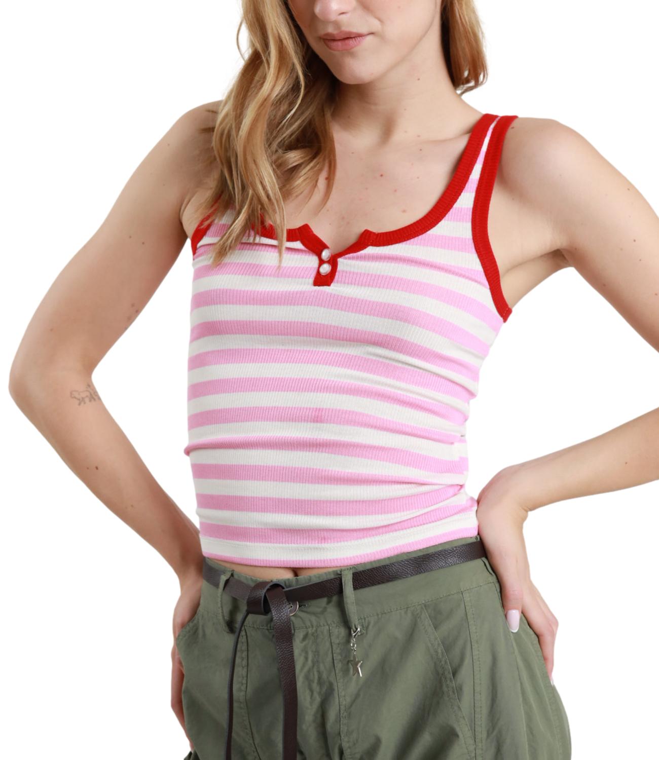 Canotta Susy Mix SH004317 Donna - Rosa