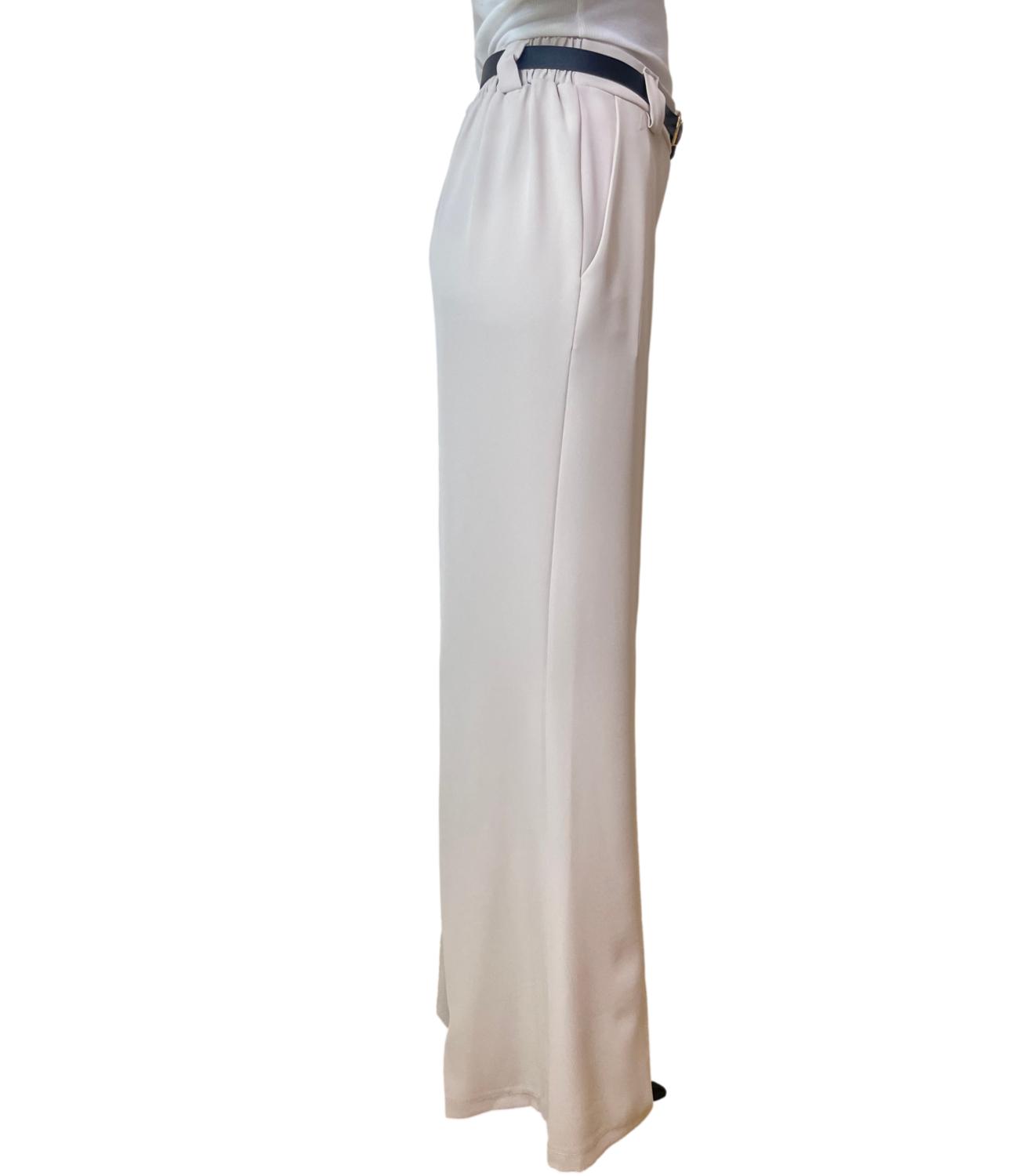 Susy Mix Pantalone Fluido Avorio Donna