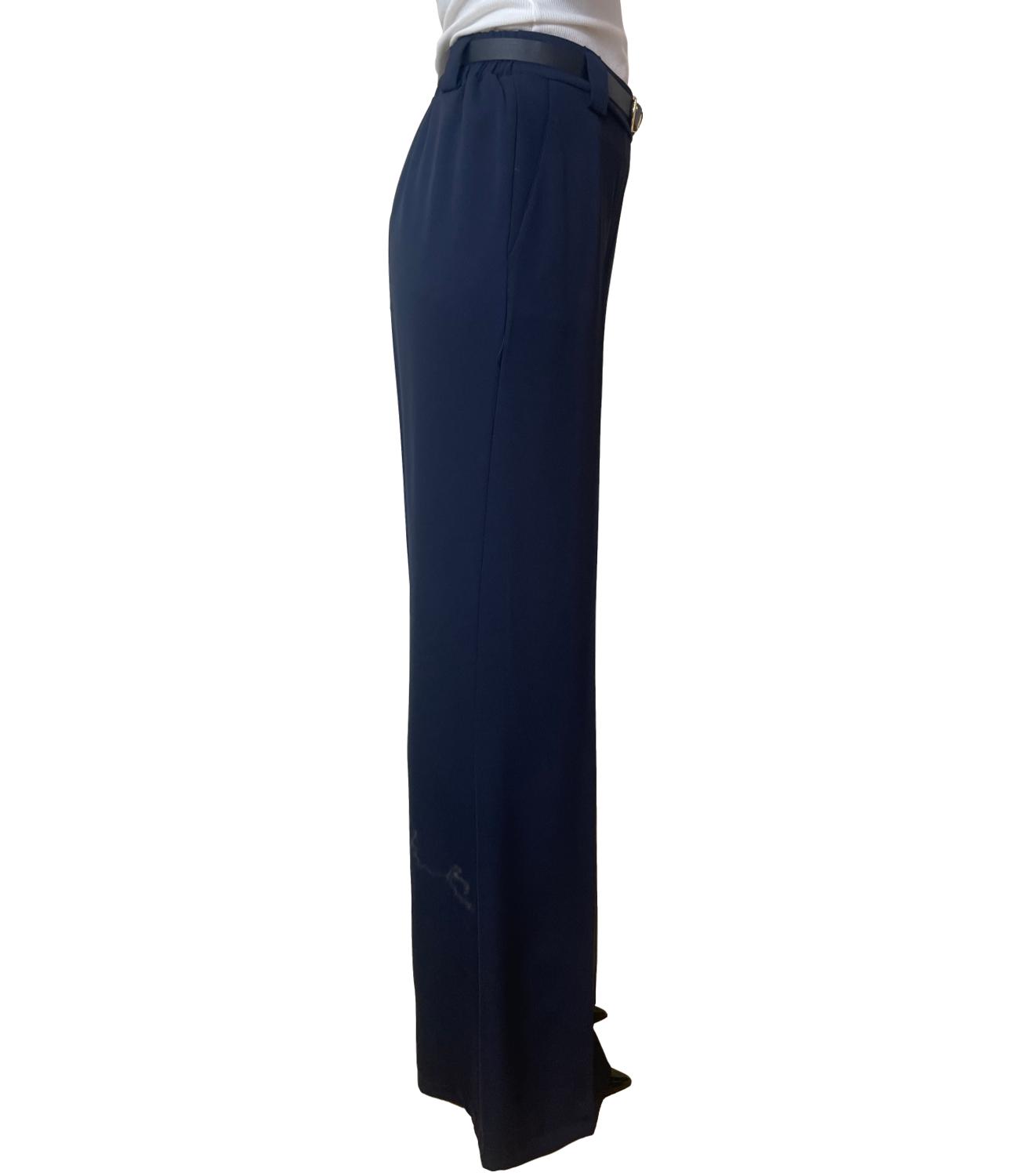 Susy Mix Pantalone Fluido Blu Donna