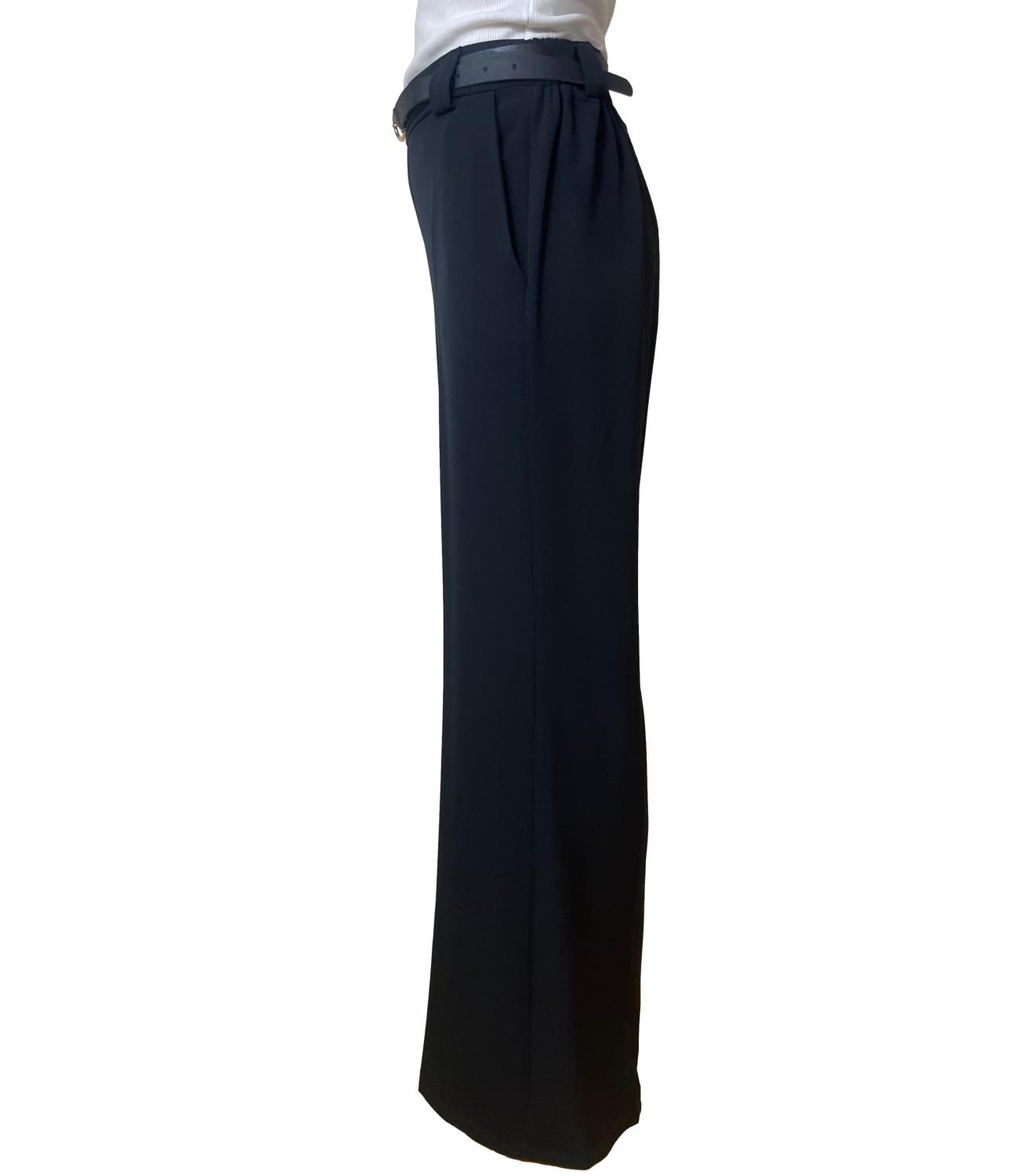 Susy Mix Pantalone Fluido Nero Donna