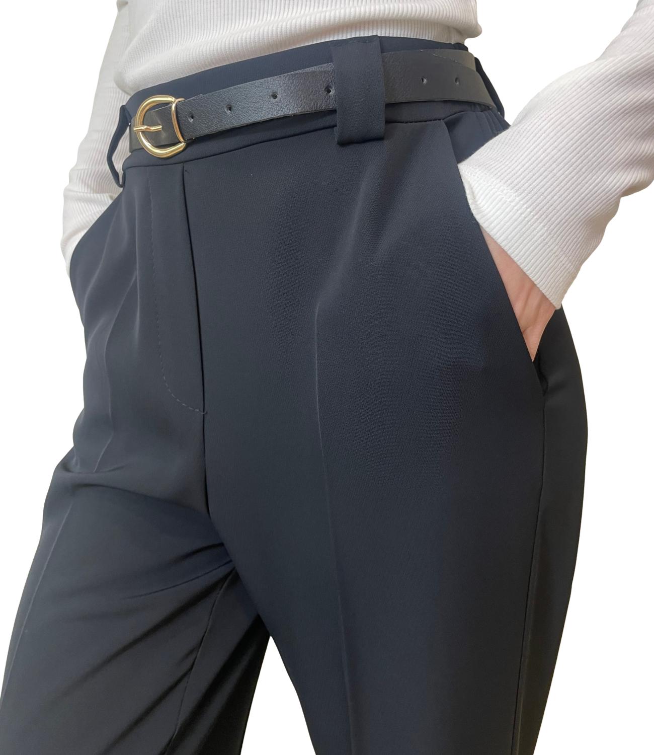 Susy Mix Pantalone Fluido Nero Donna
