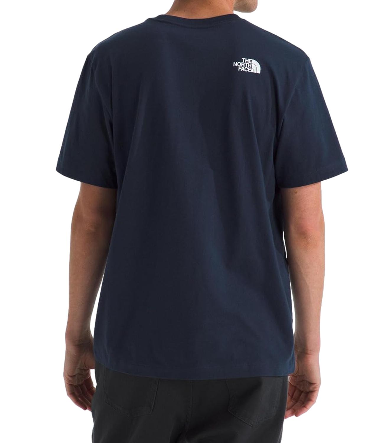 T-Shirt The North Face NF0A8B6J Uomo - Summit Navy/tnf White