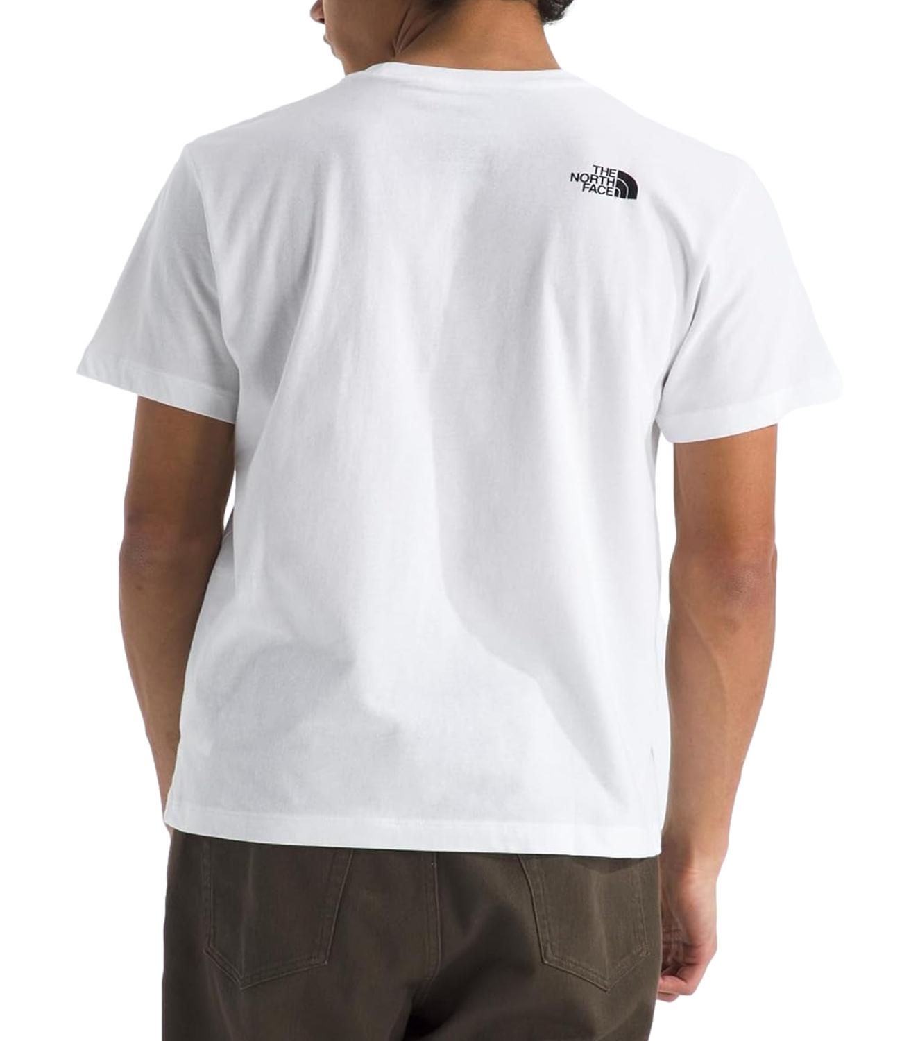 T-Shirt The North Face NF0A8B6J Uomo - Tnf Wht/tnf Blk