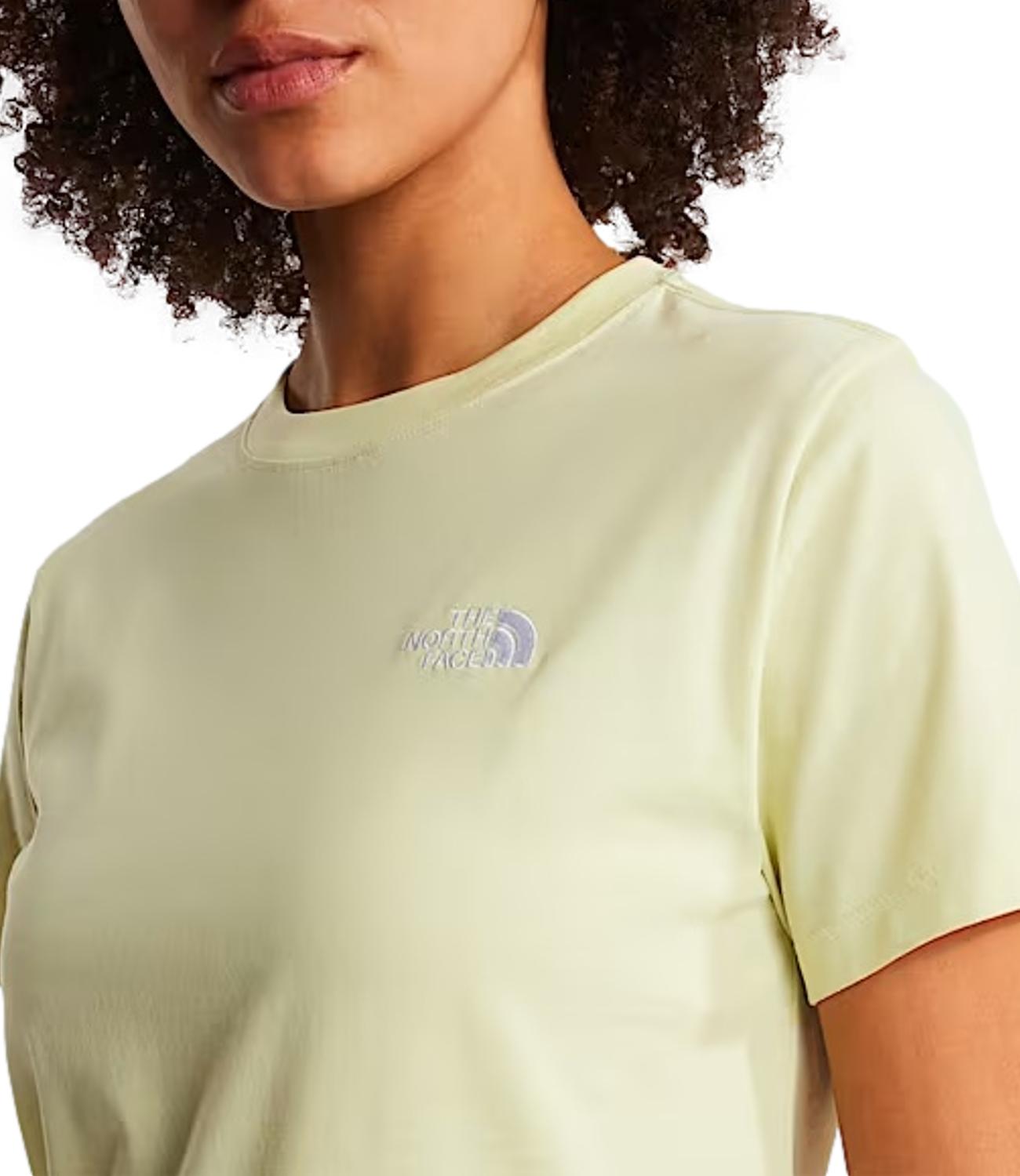 T-Shirt The North Face NF0A8FX7G60 Donna - Lemon Mist