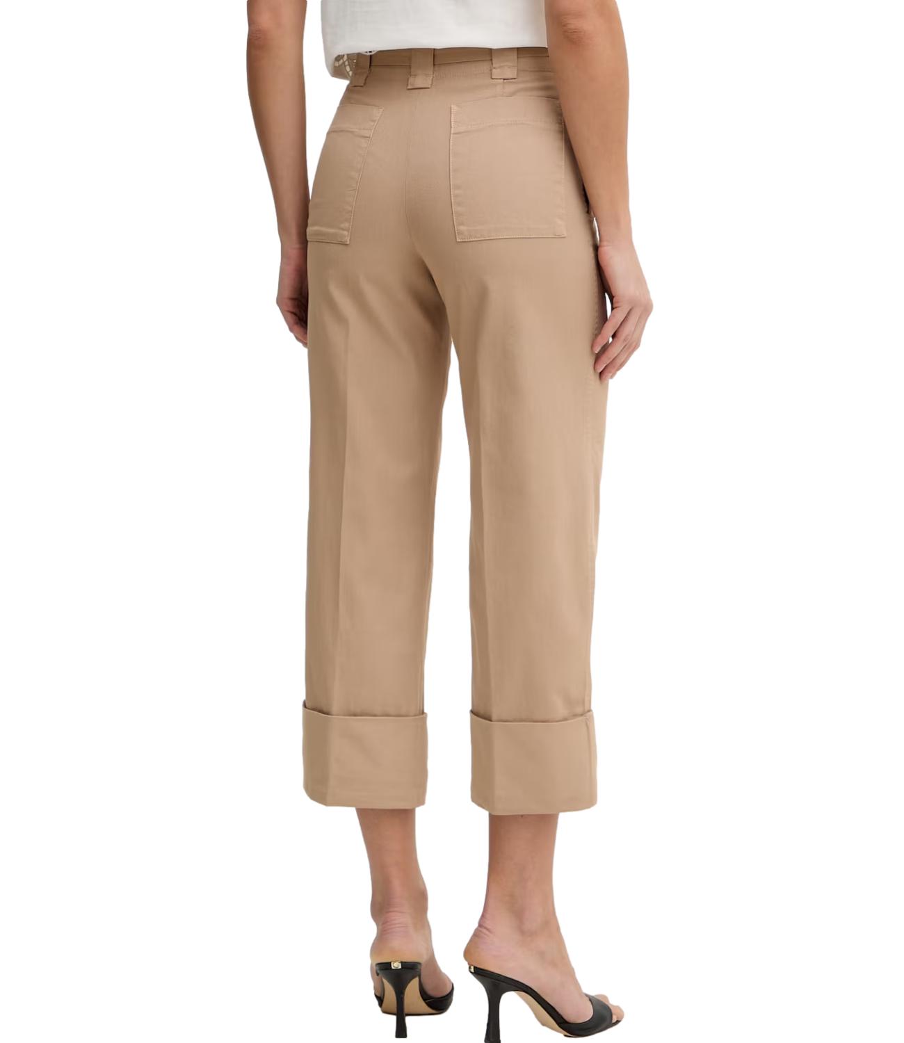 Pantalone beige cotone
