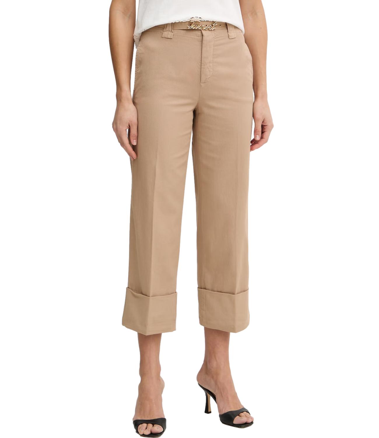Pantalone beige cotone
