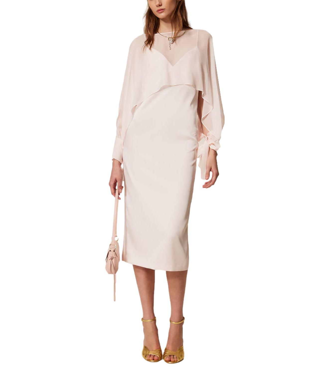 TWIN SET Coprispalle sabbia rosa donna