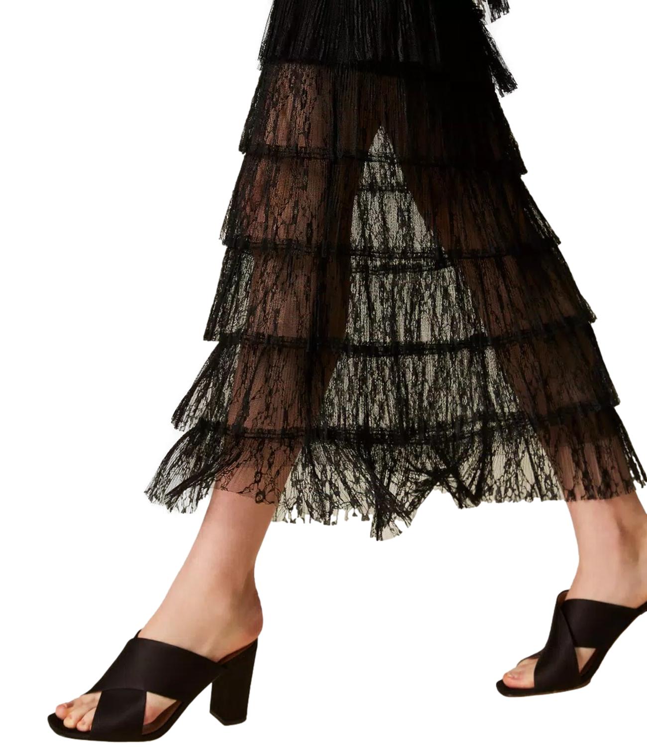 Twinset Gonna Nero Donna