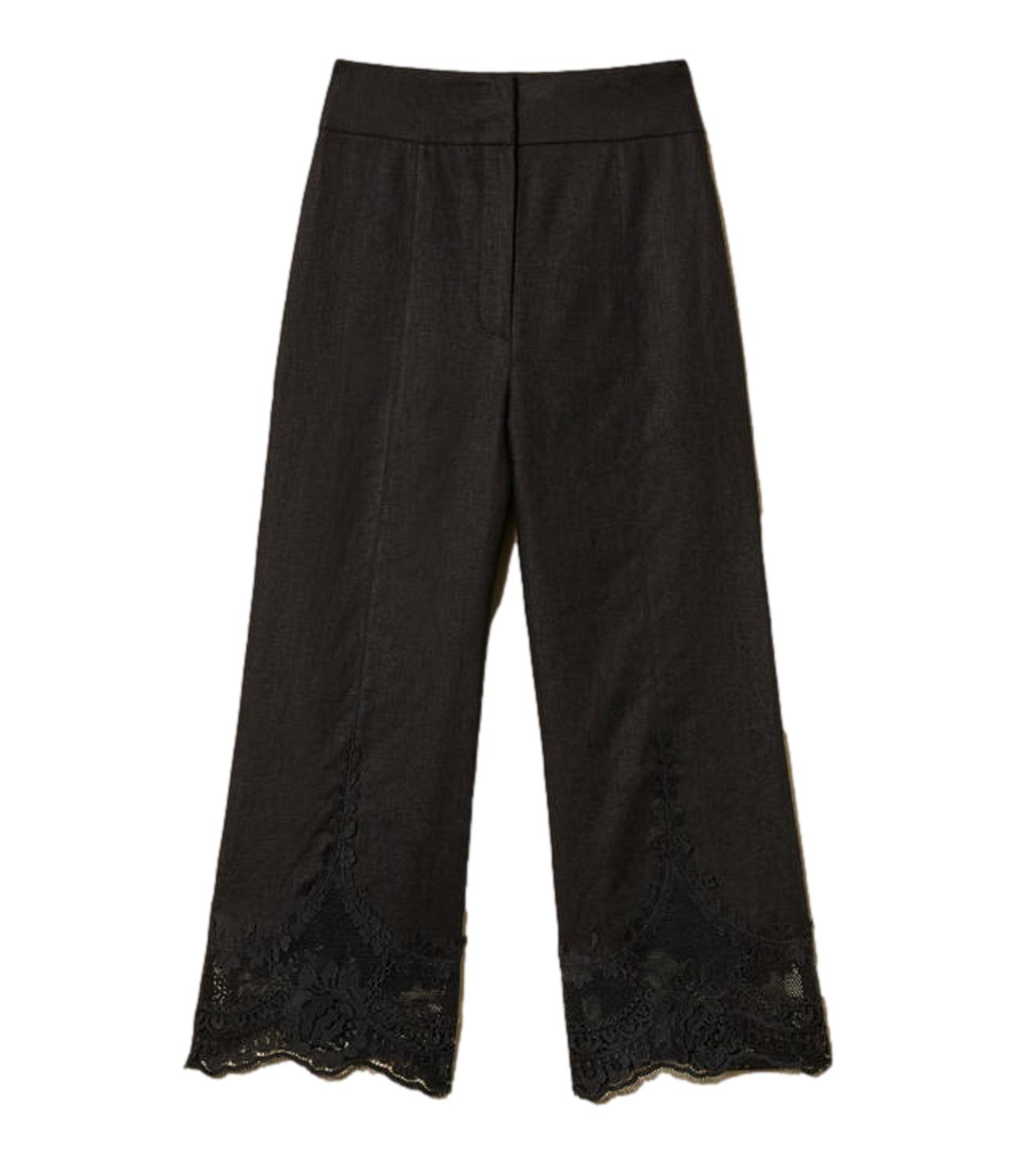 TWIN SET pantalone nero donna
