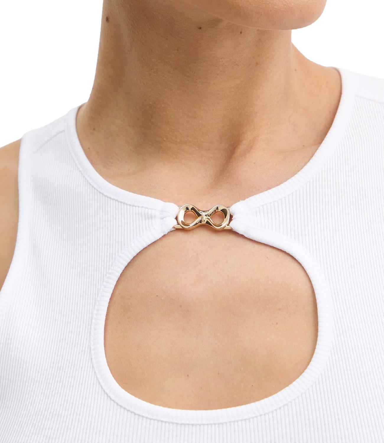 Twinset Top Bianco Ottico Donna