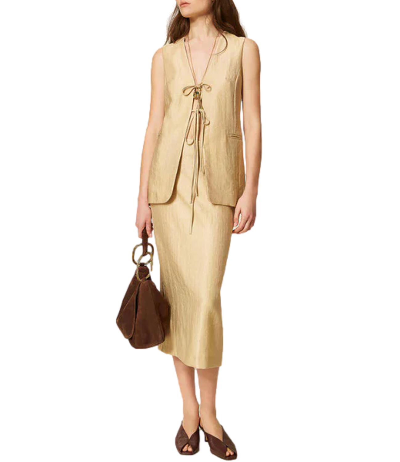 Gonna Twin Set 261TT2534 Donna - Golden Beige