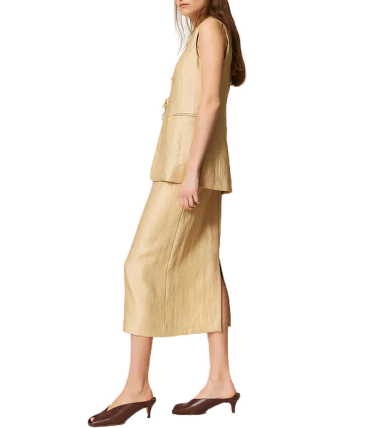 Gonna Twin Set 261TT2534 Donna - Golden Beige