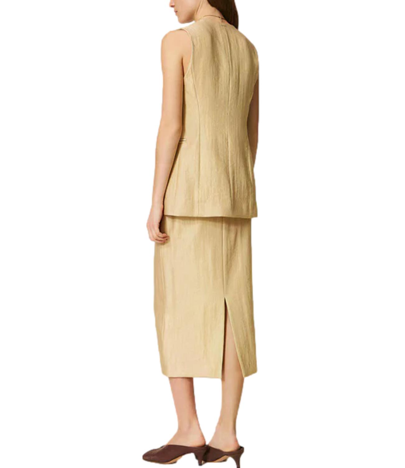 Gonna Twin Set 261TT2534 Donna - Golden Beige