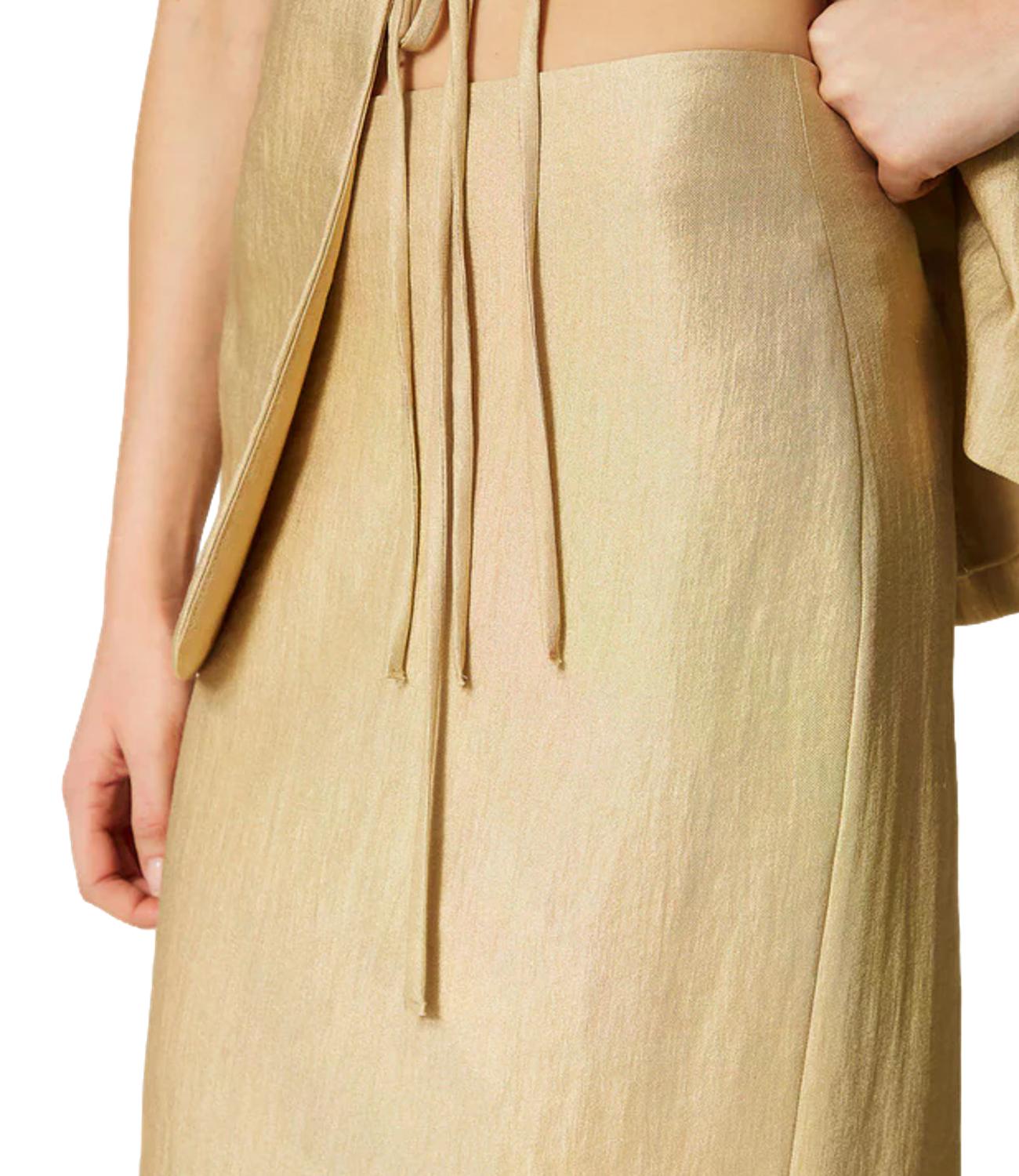 Gonna Twin Set 261TT2534 Donna - Golden Beige