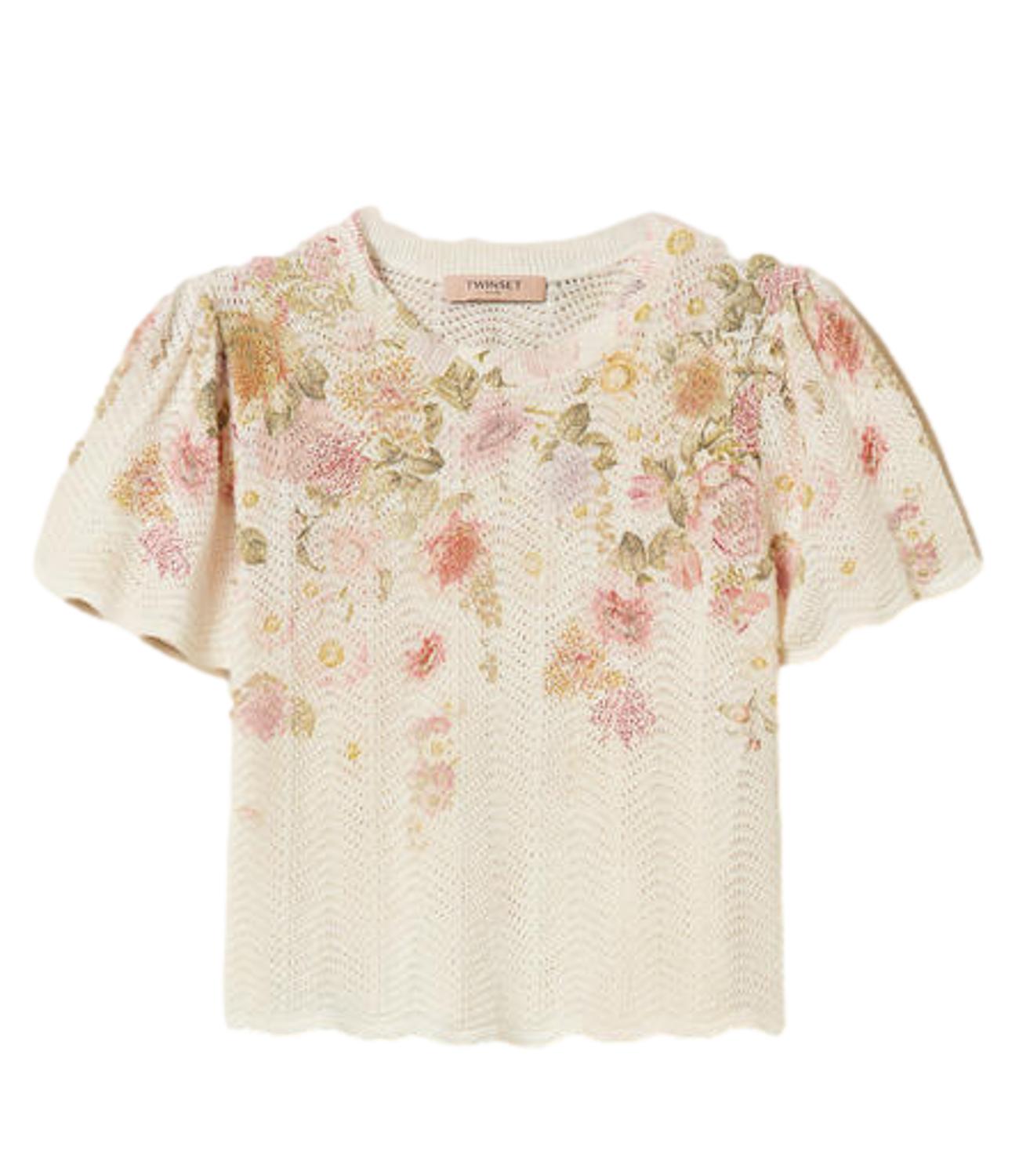 TWIN SET maglia floreale donna