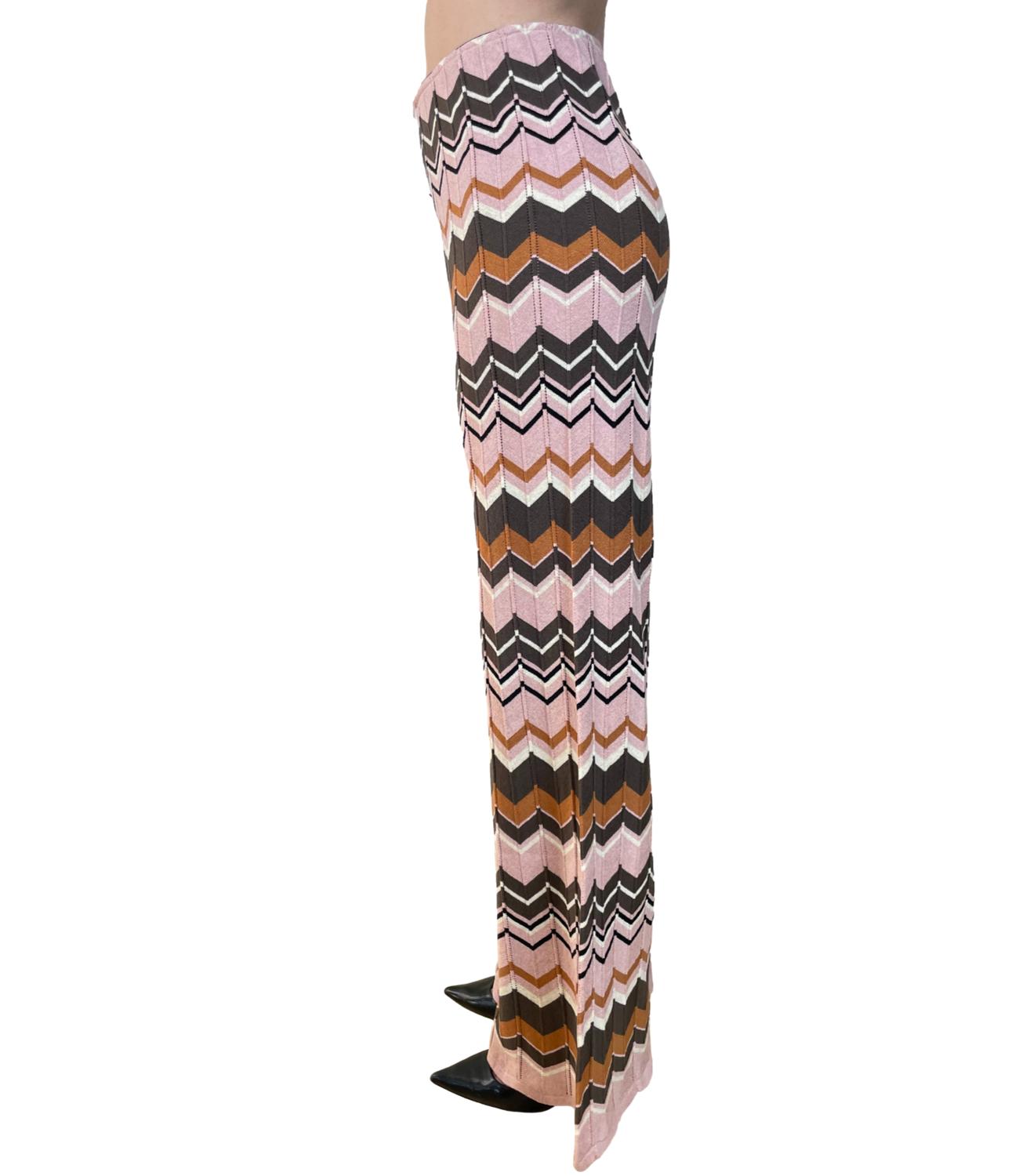 Vicolo Pantalone Fantasia Rosa Donna