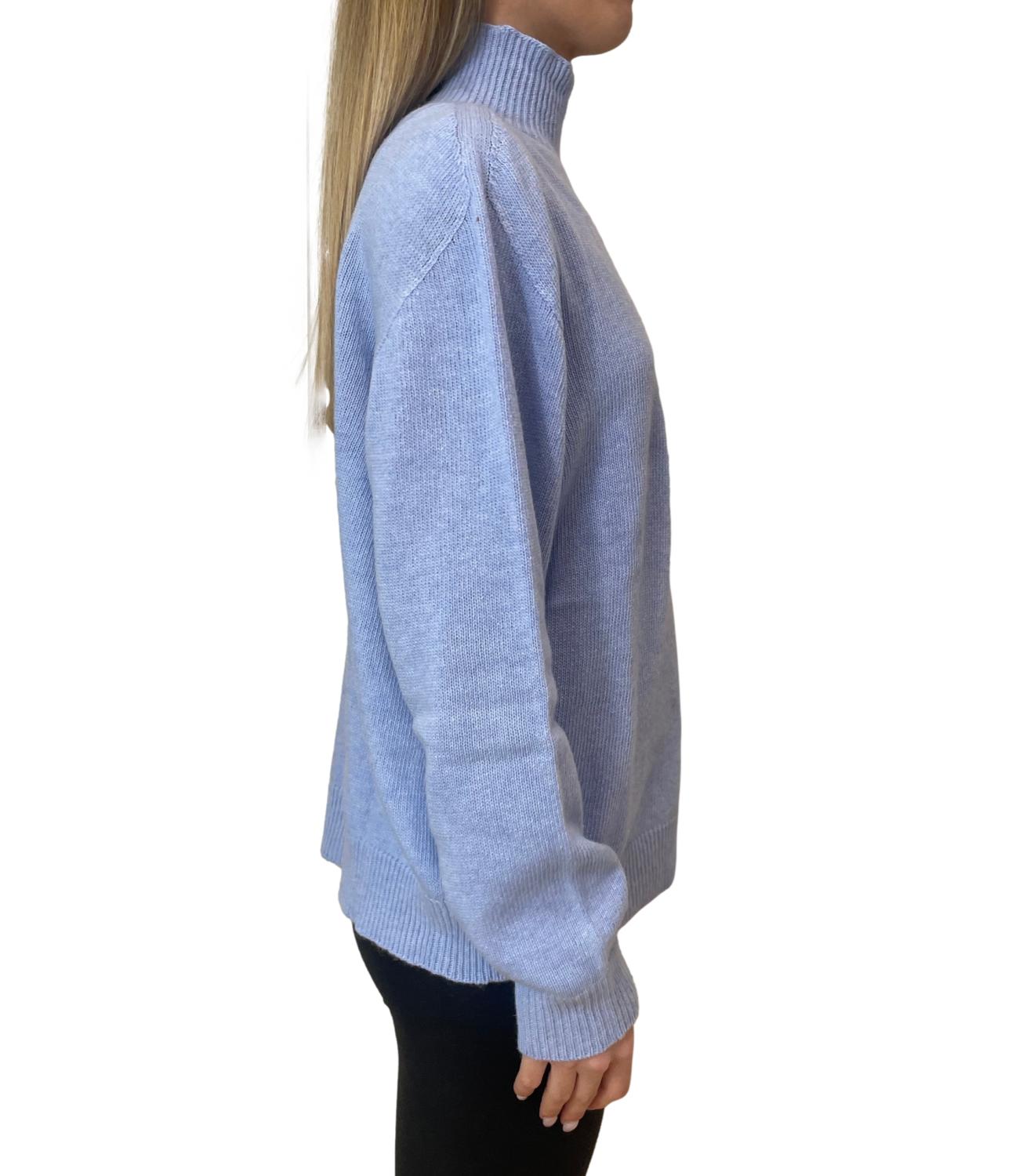 Vicolo Maglia Over Celeste Donna