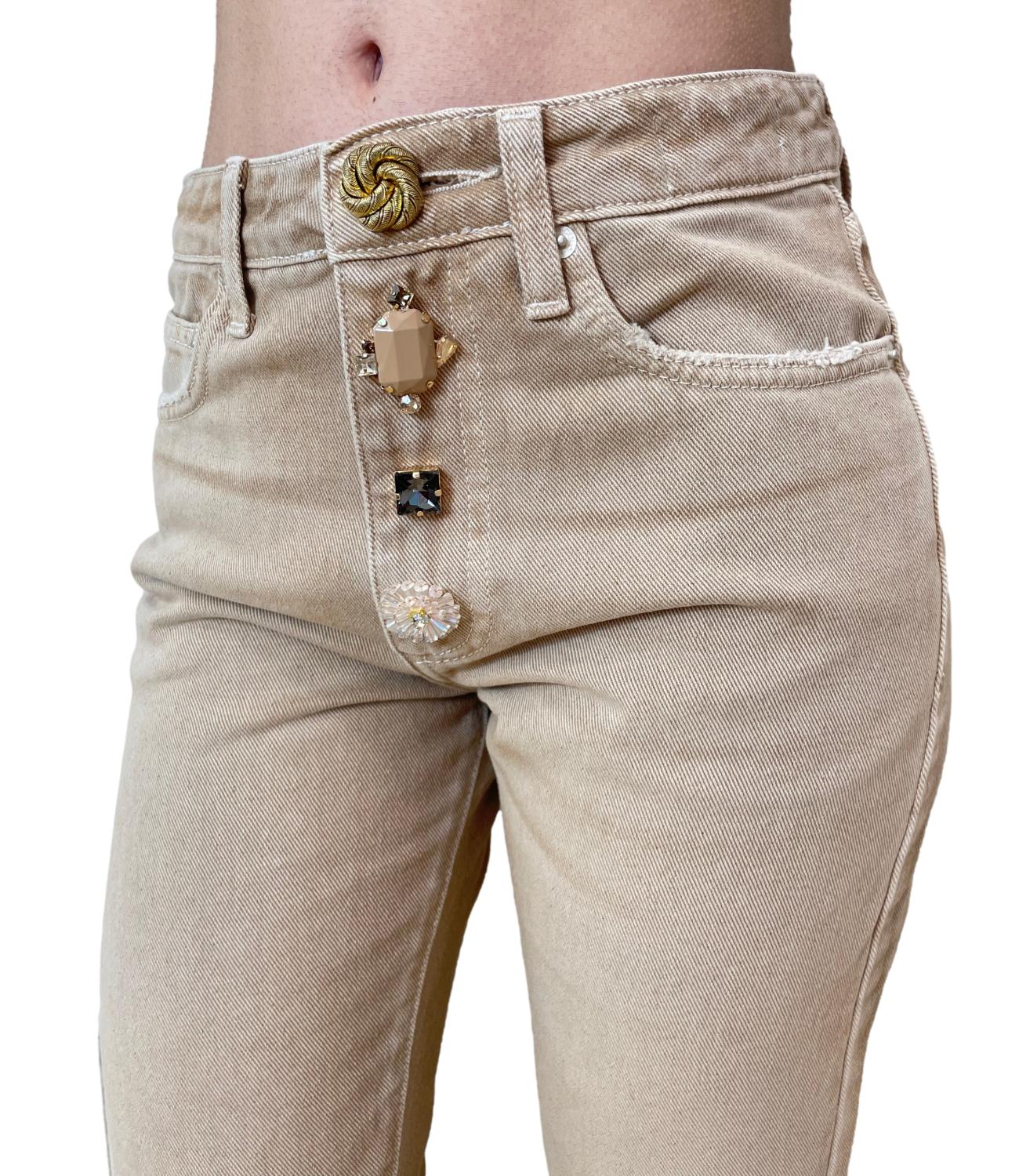 Vicolo Jeans Zoe Beige Donna