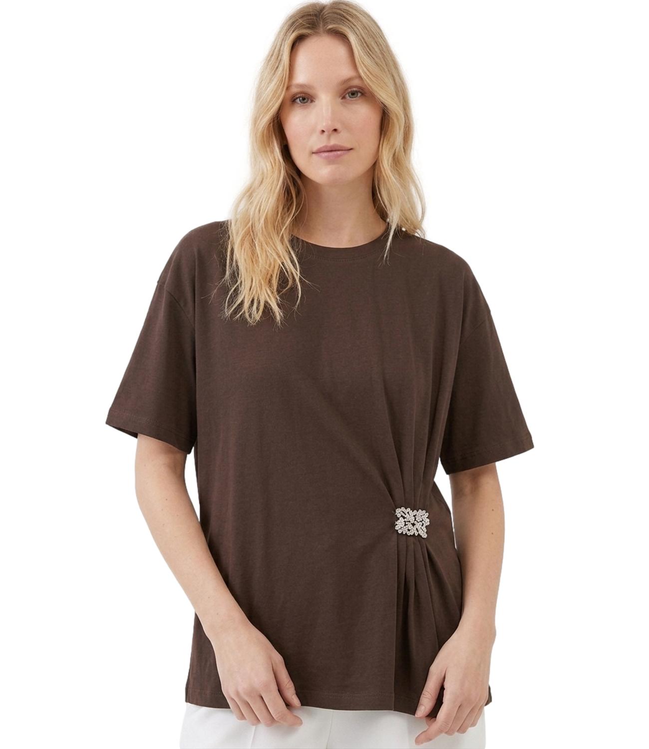 T-Shirt Vicolo RAB0977 Donna - Moro