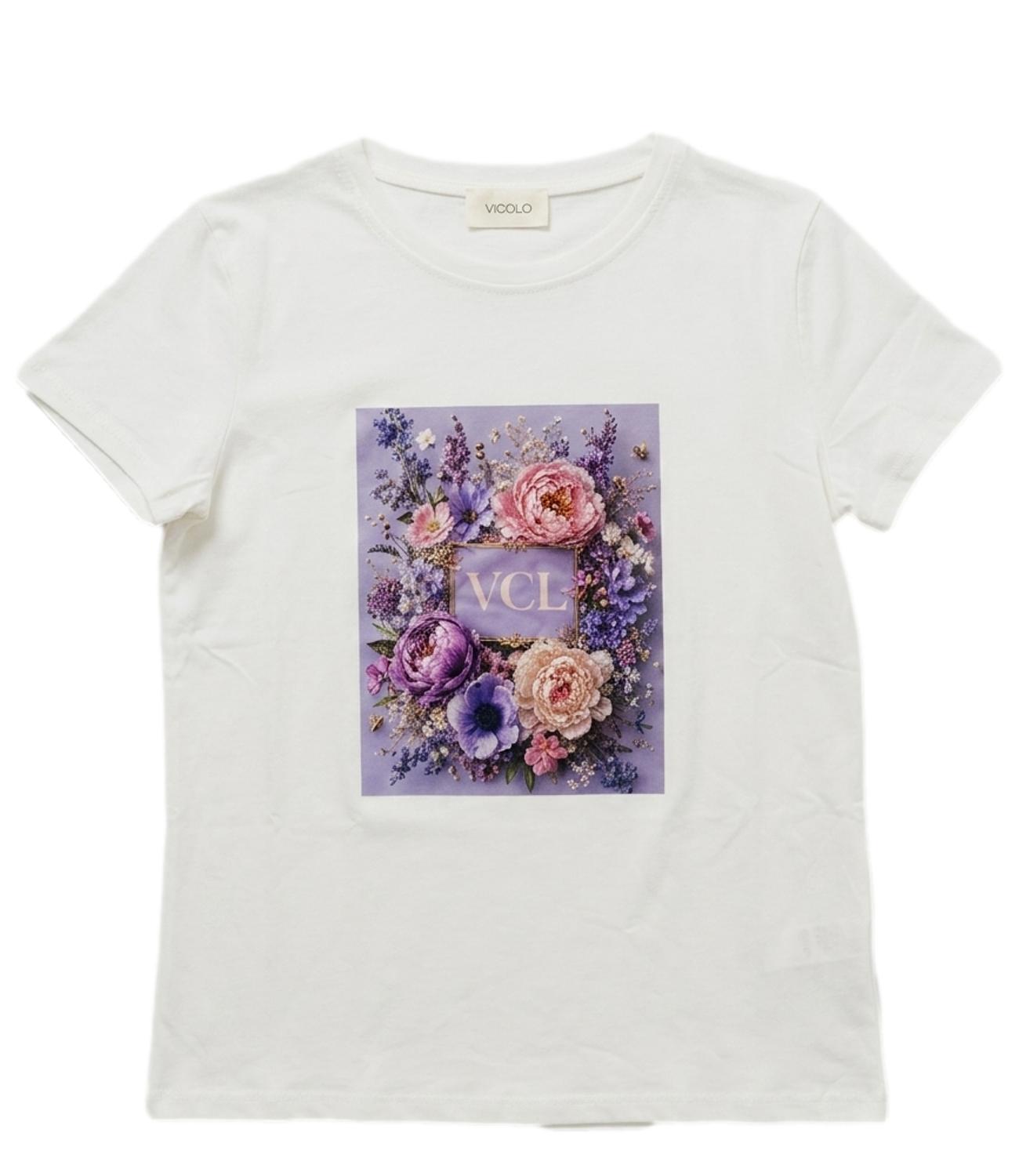 T-Shirt Vicolo RAB1008 Donna - Bianco