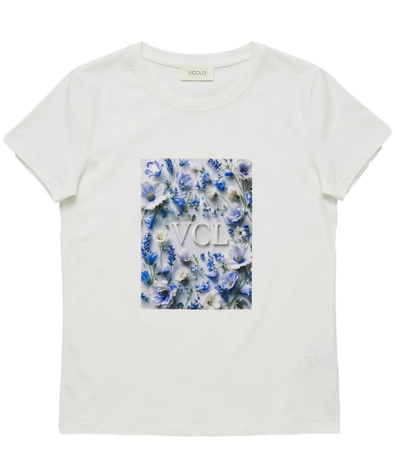 T-Shirt Vicolo RAB1009 Donna - Bianco