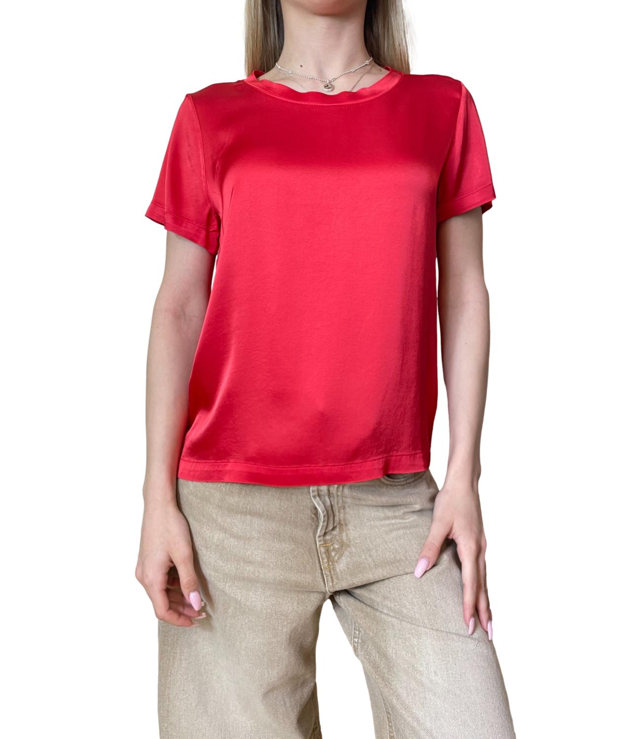 Vicolo T-shirt Satin Rosso Donna