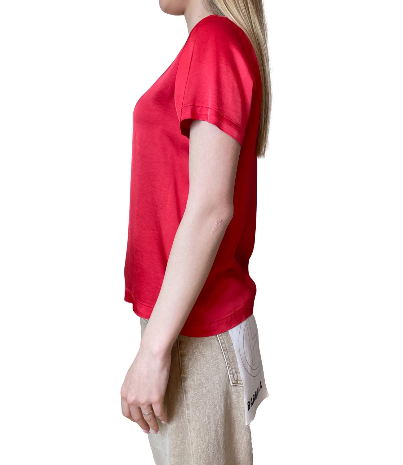 Vicolo T-shirt Satin Rosso Donna