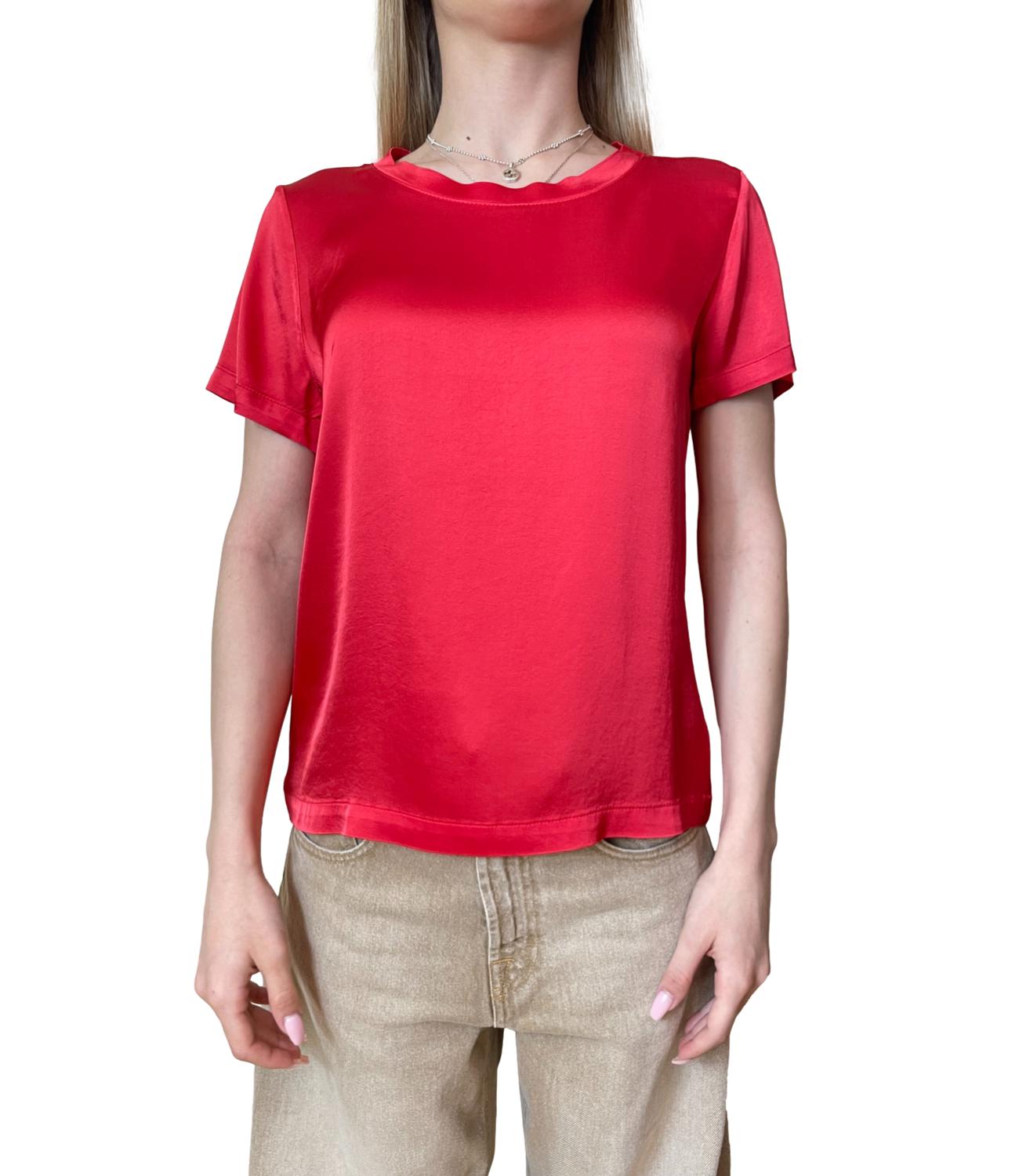 Vicolo T-shirt Satin Rosso Donna