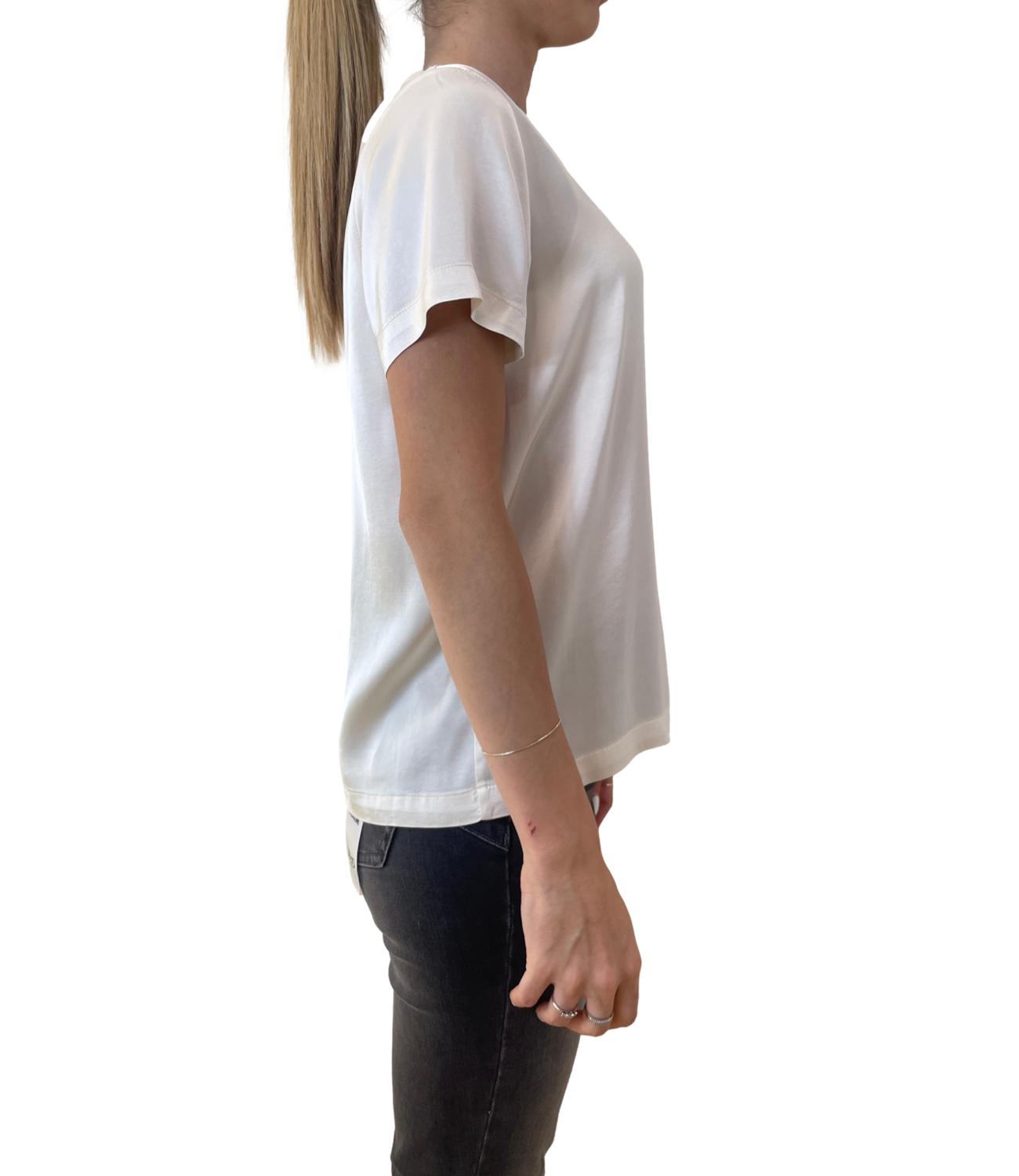 Vicolo T-shirt Satin Burro Donna
