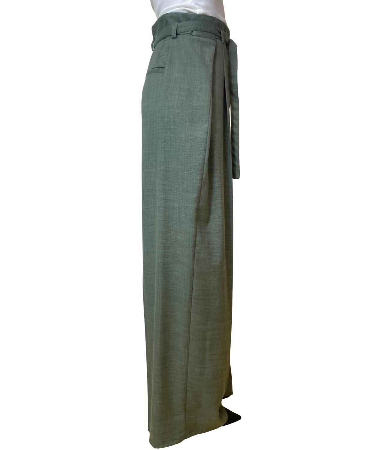 Vicolo Pantalone Verde Salvia Donna
