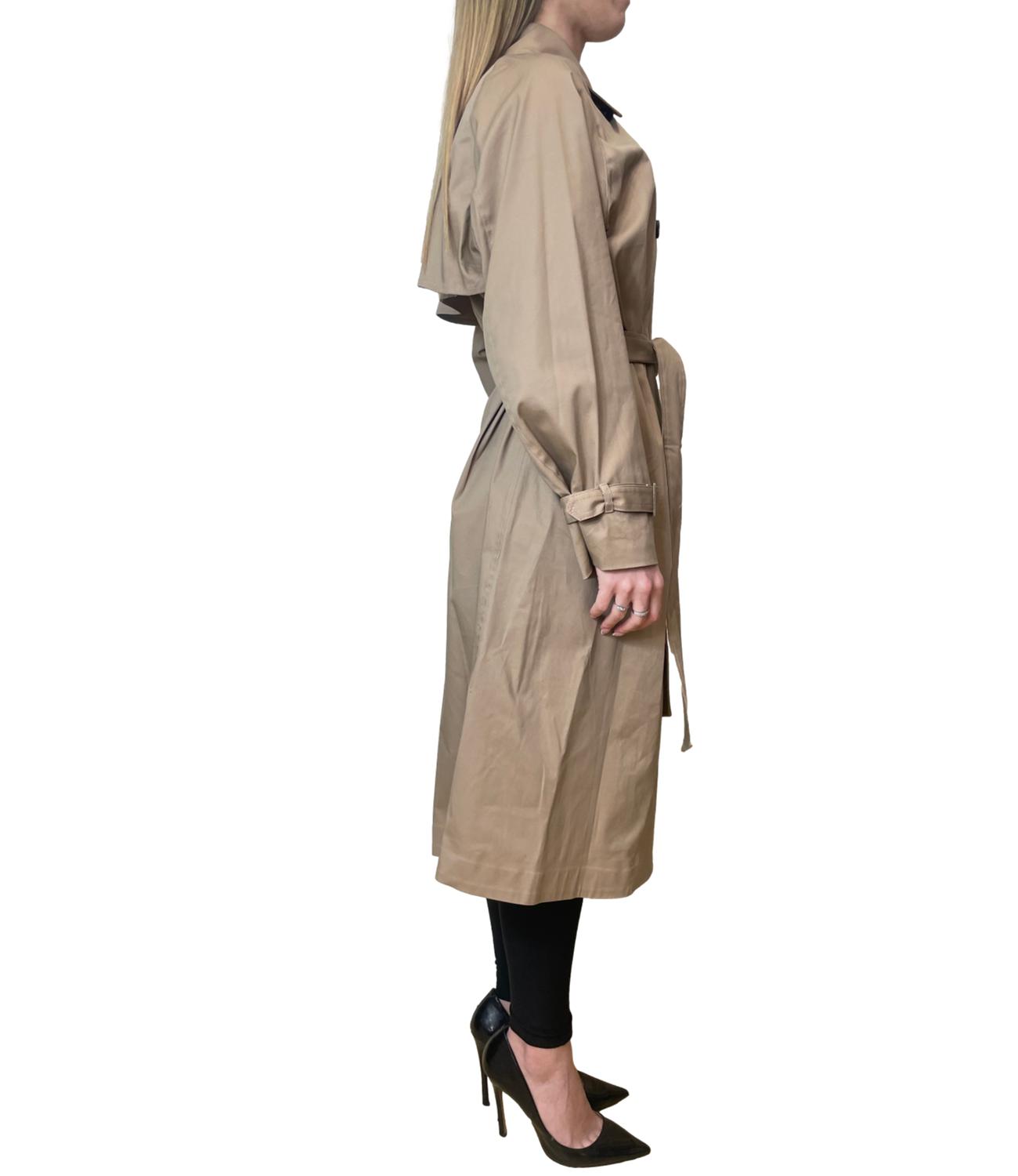 Vicolo Cappotto Trench Marrone Donna