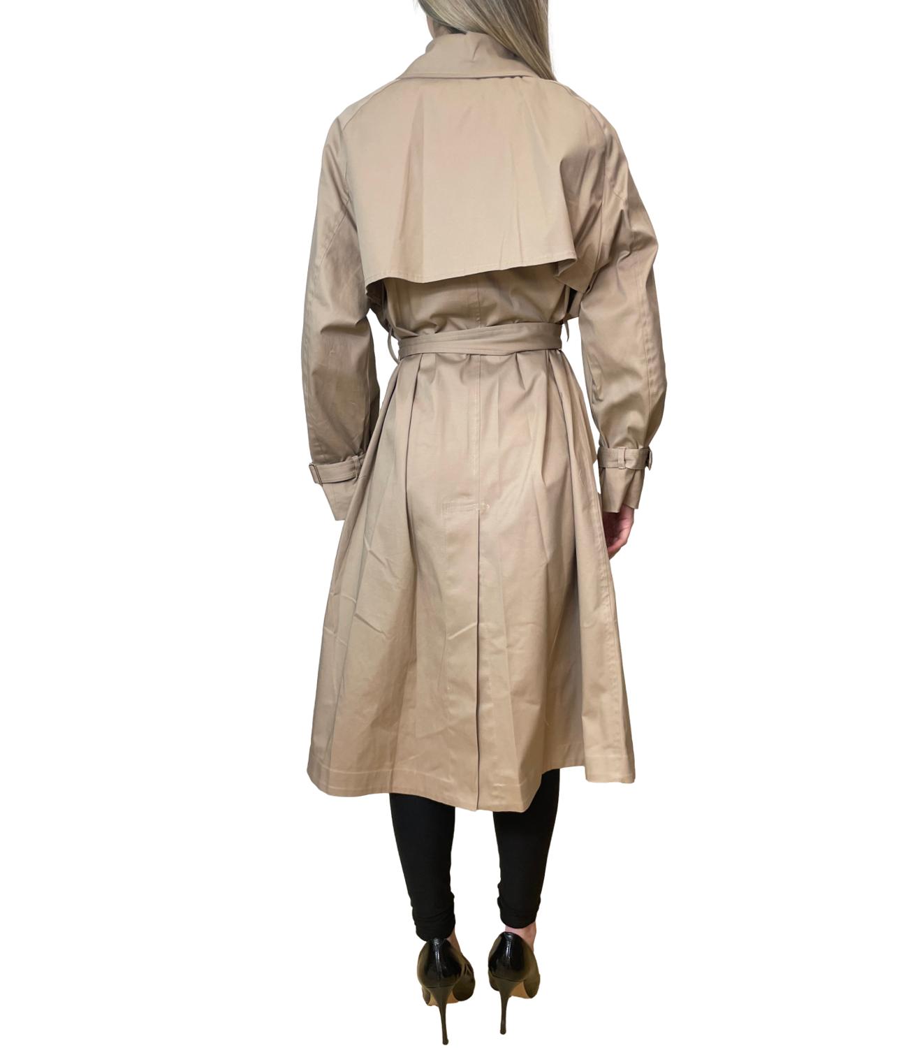 Vicolo Cappotto Trench Marrone Donna