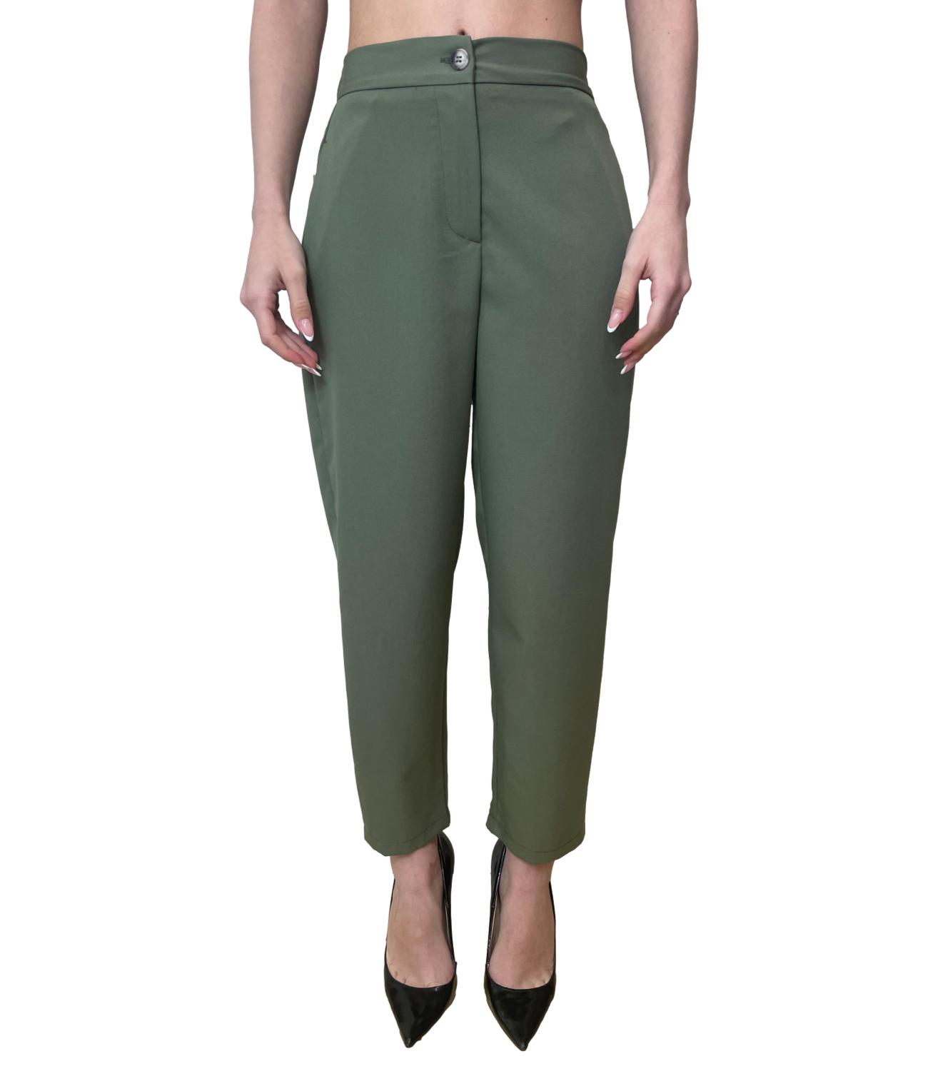 VICOLO pantalone verde donna