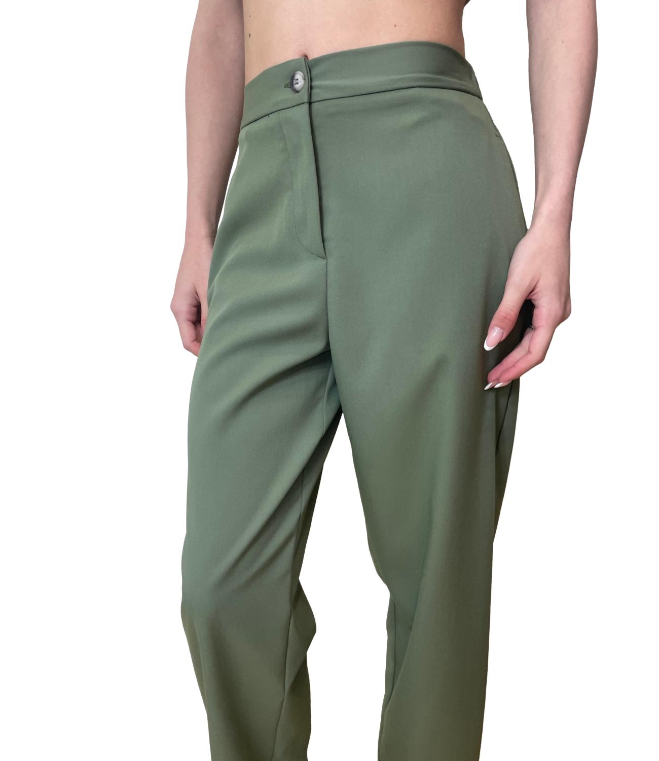 VICOLO pantalone verde donna