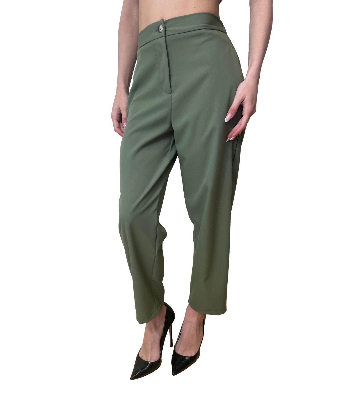 VICOLO pantalone verde donna