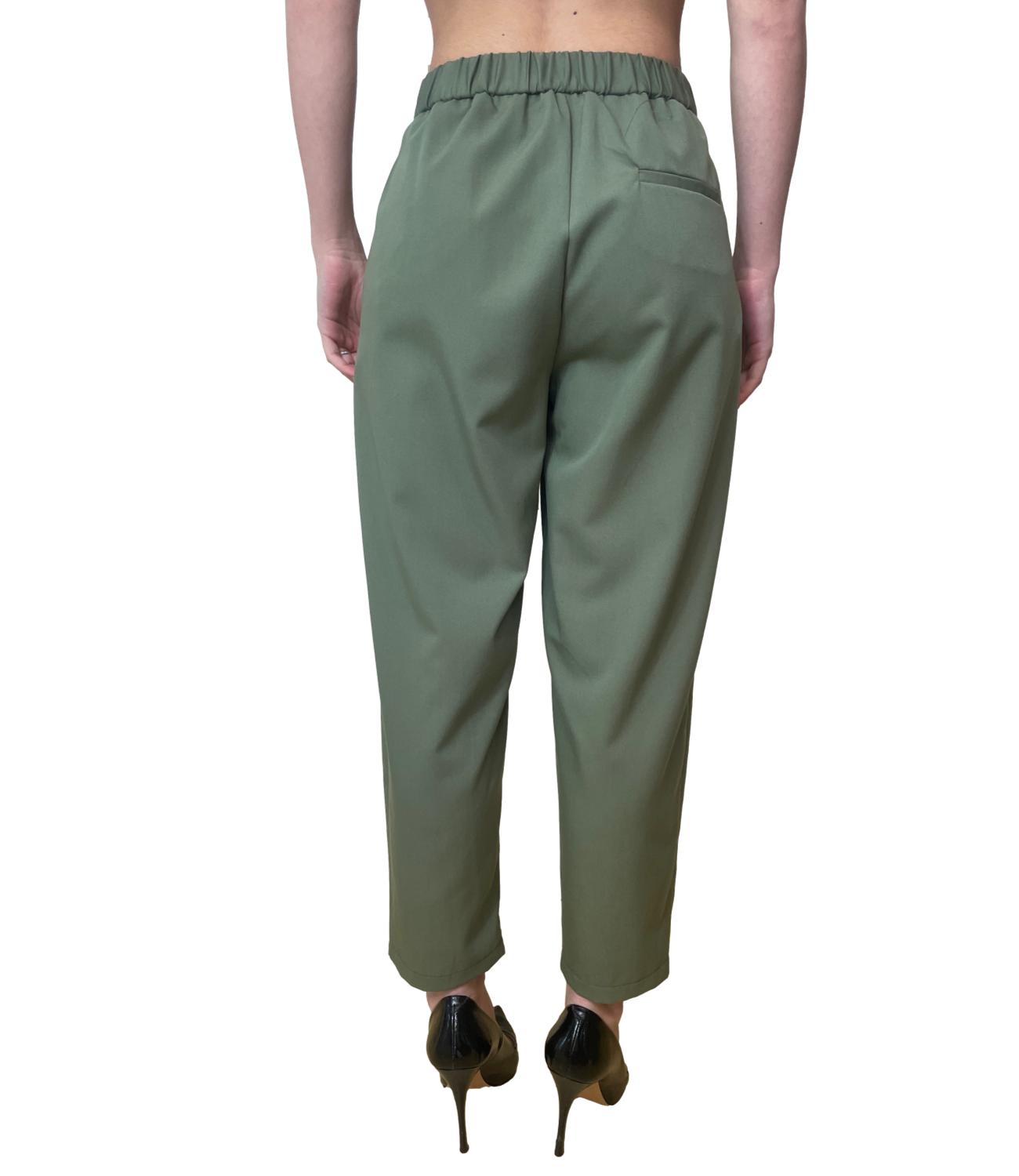 VICOLO pantalone verde donna
