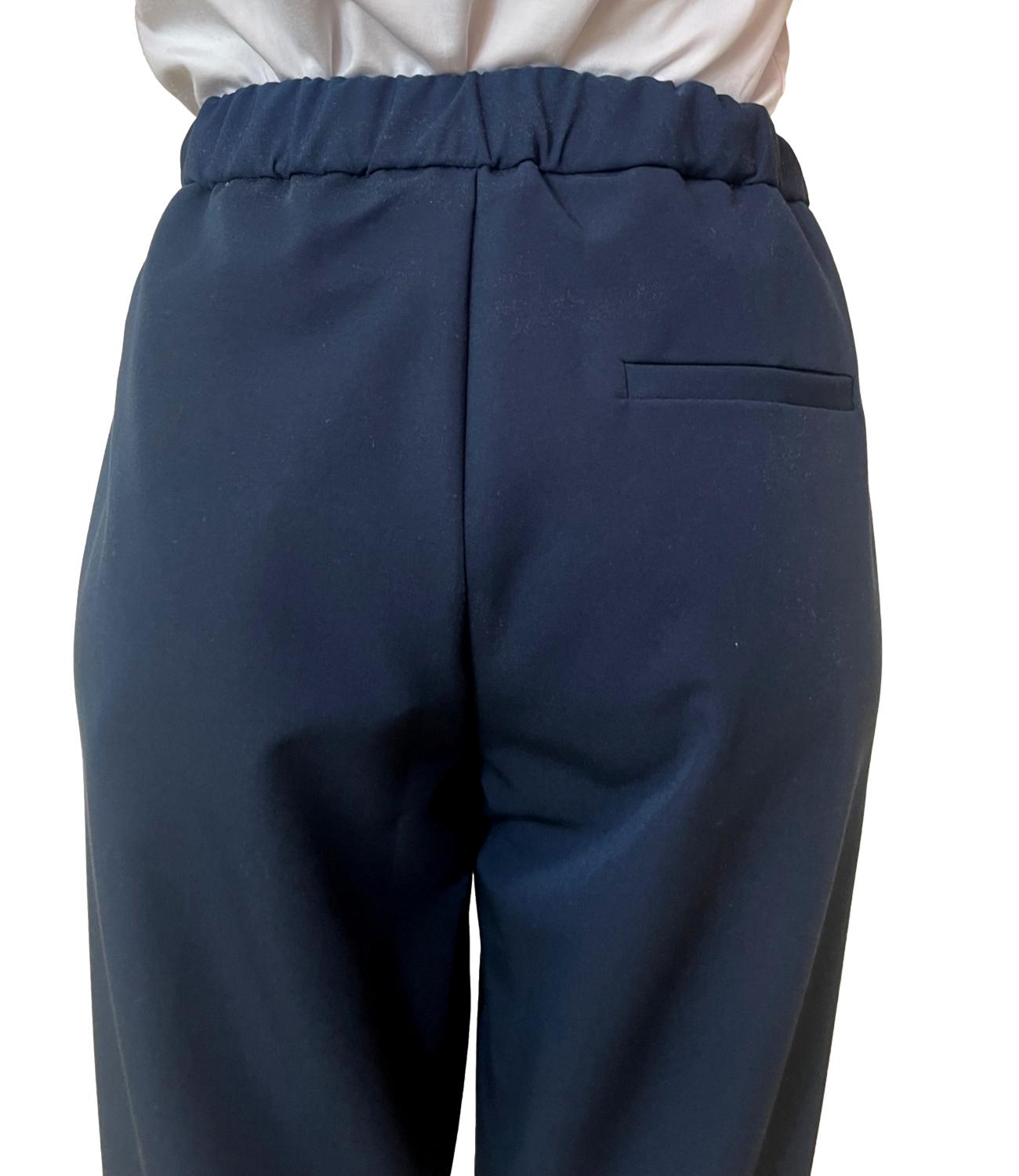 Vicolo Pantalone Carrot Blu Donna