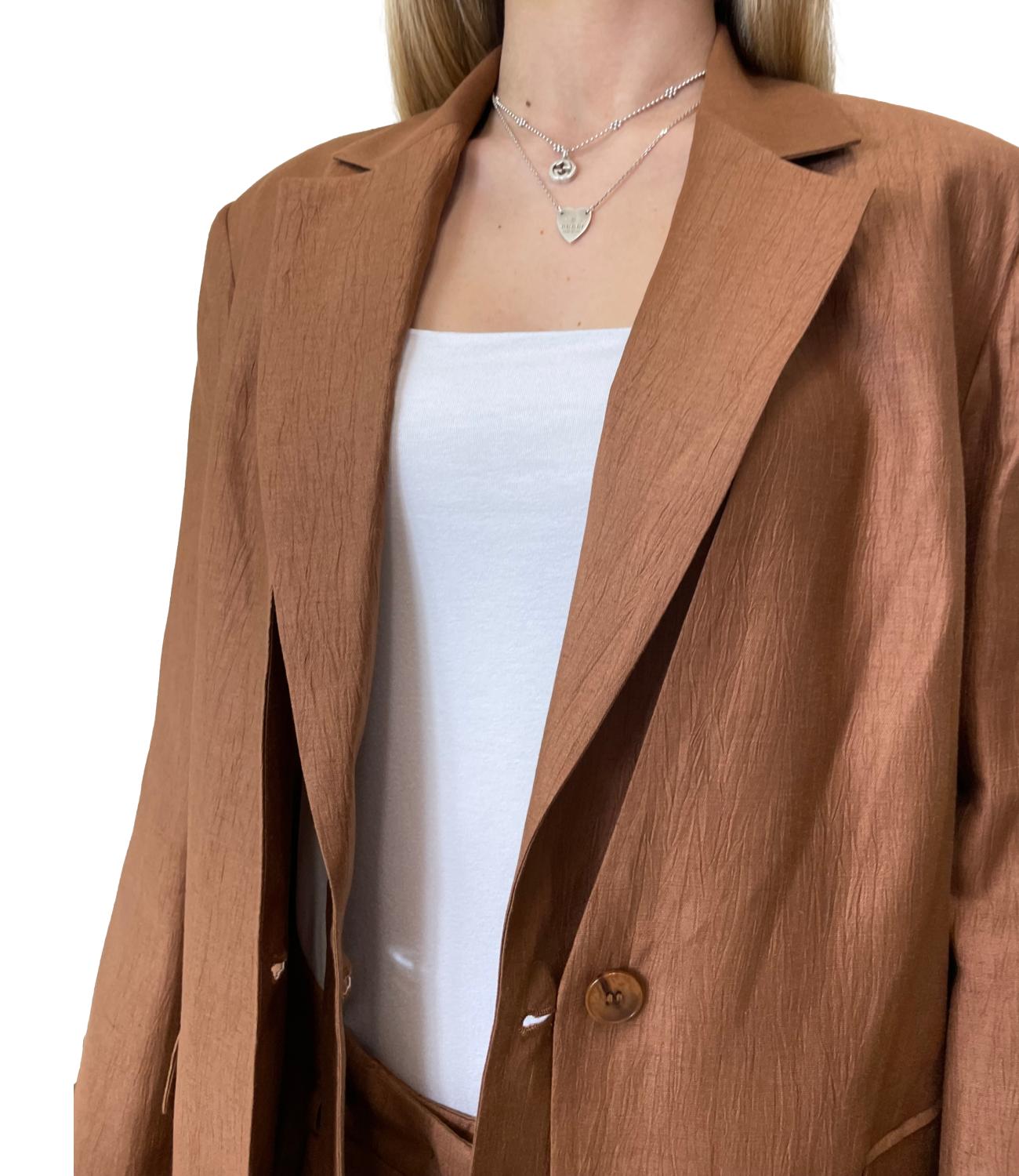 Vicolo Giacca Marrone Donna