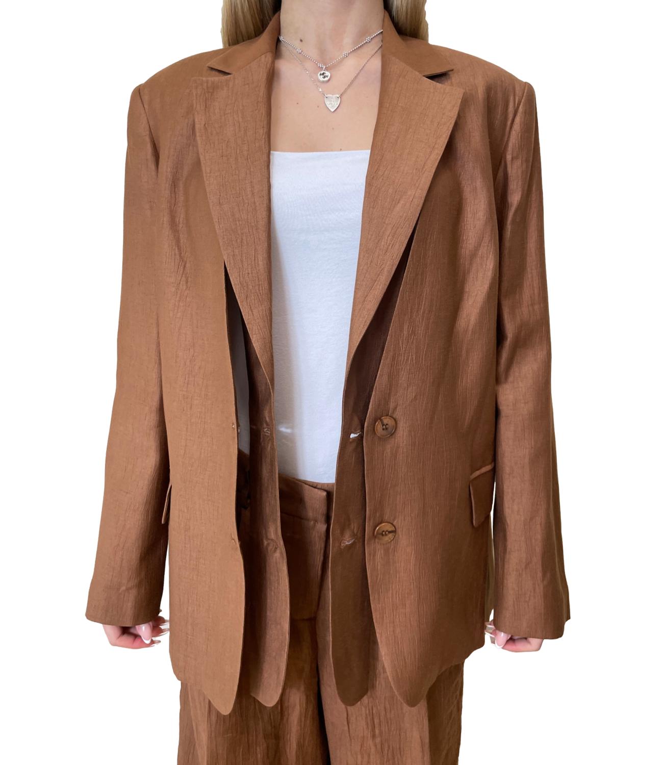 Vicolo Giacca Marrone Donna