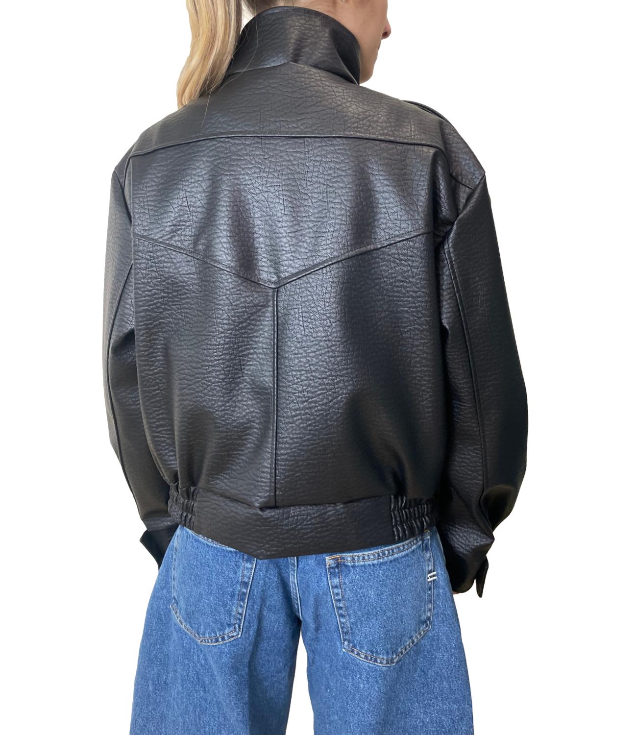 Vicolo Giacca Bomber Nero Donna