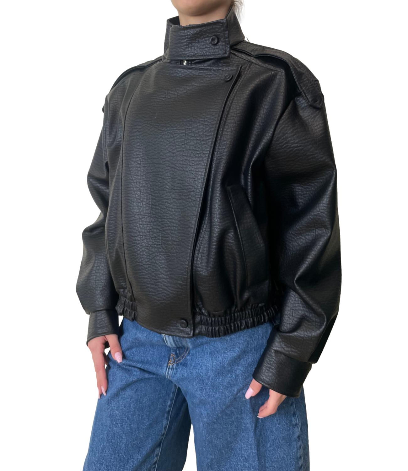 Vicolo Giacca Bomber Nero Donna