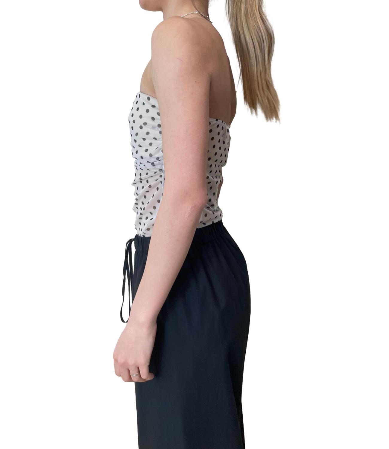 Vicolo Top Body Pois Burro Donna